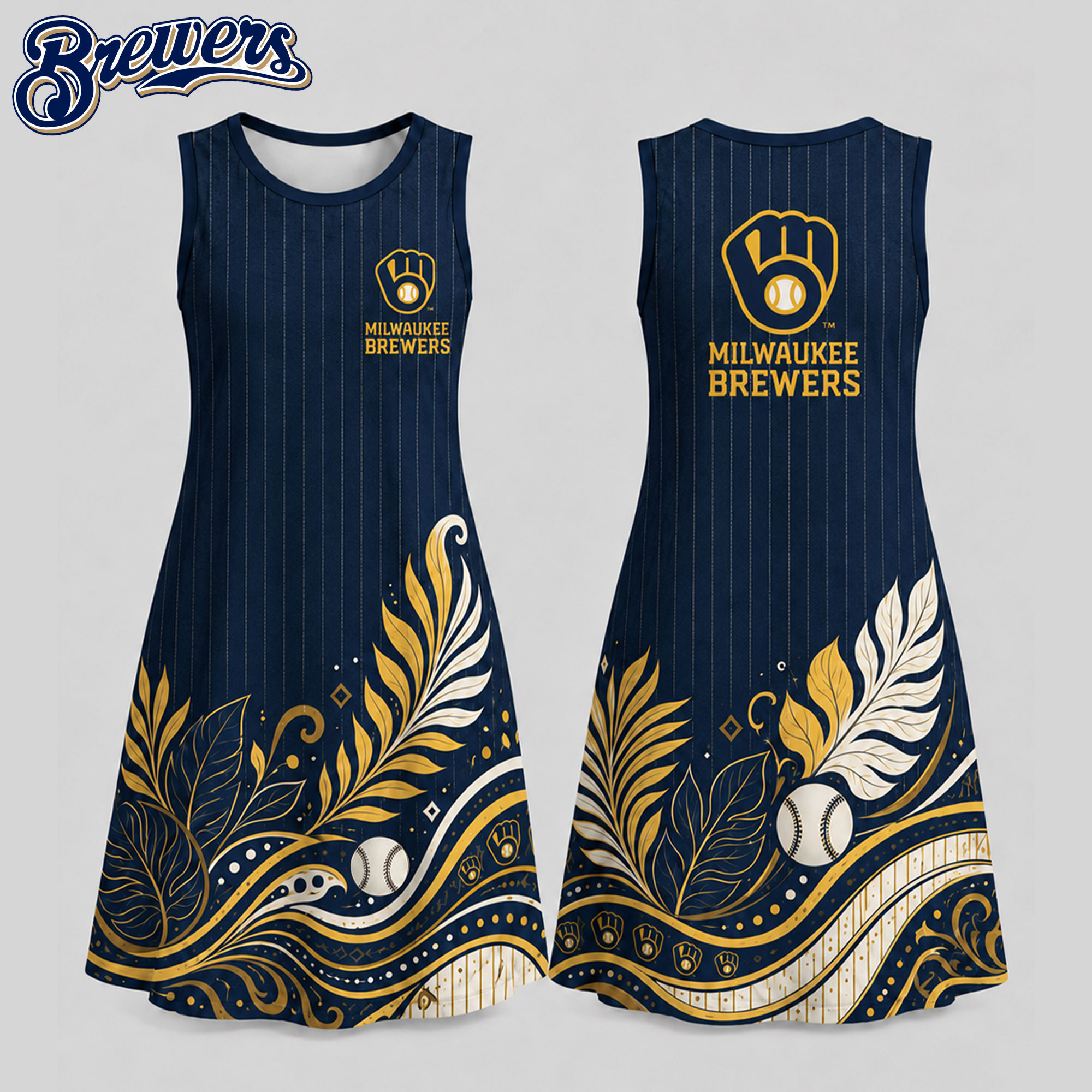 Milwaukee Brewers | Premium MLB Floral Dress TD