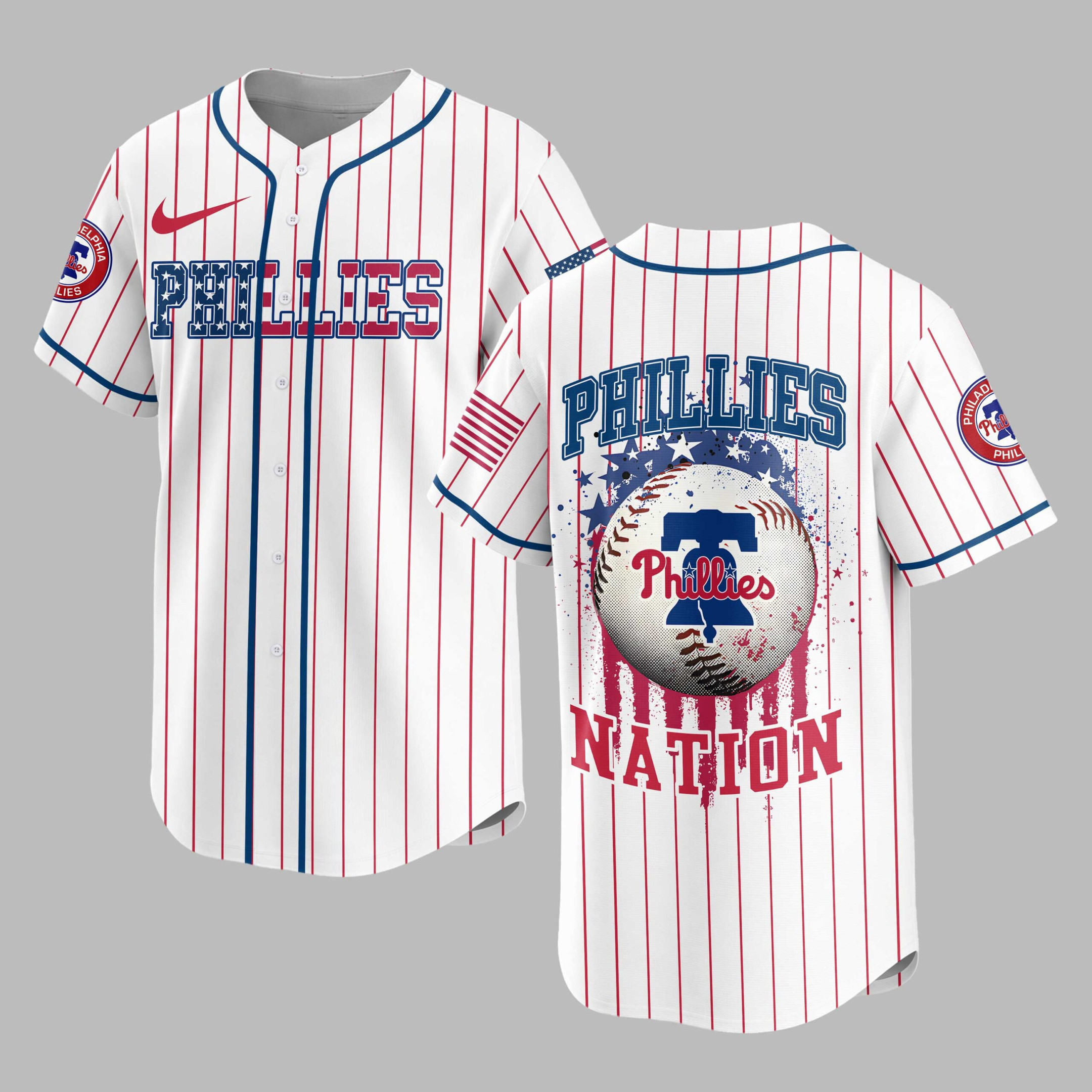 Philadelphia Phillies | MLB USA Flag Edition Premium Baseball Jersey