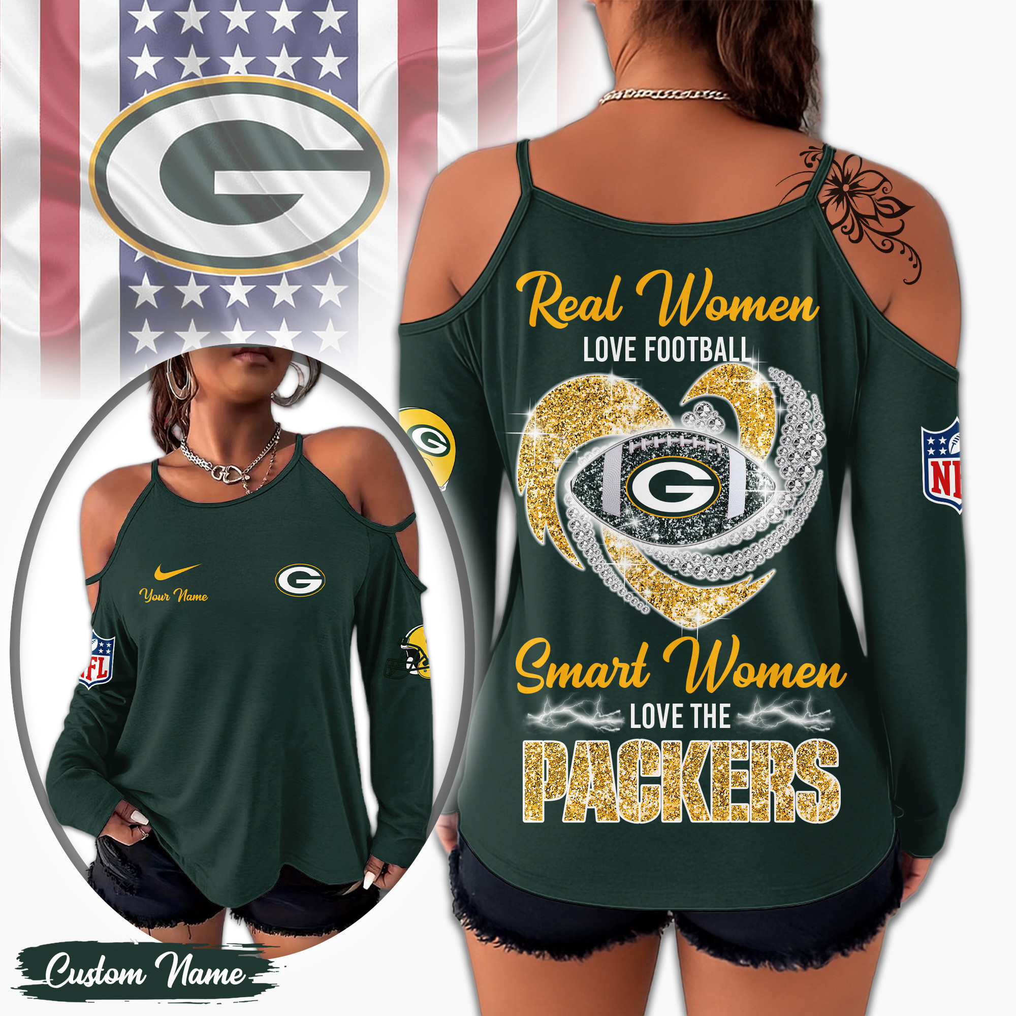 Green Bay Packers | Premium NFL Lady Tshirt TD