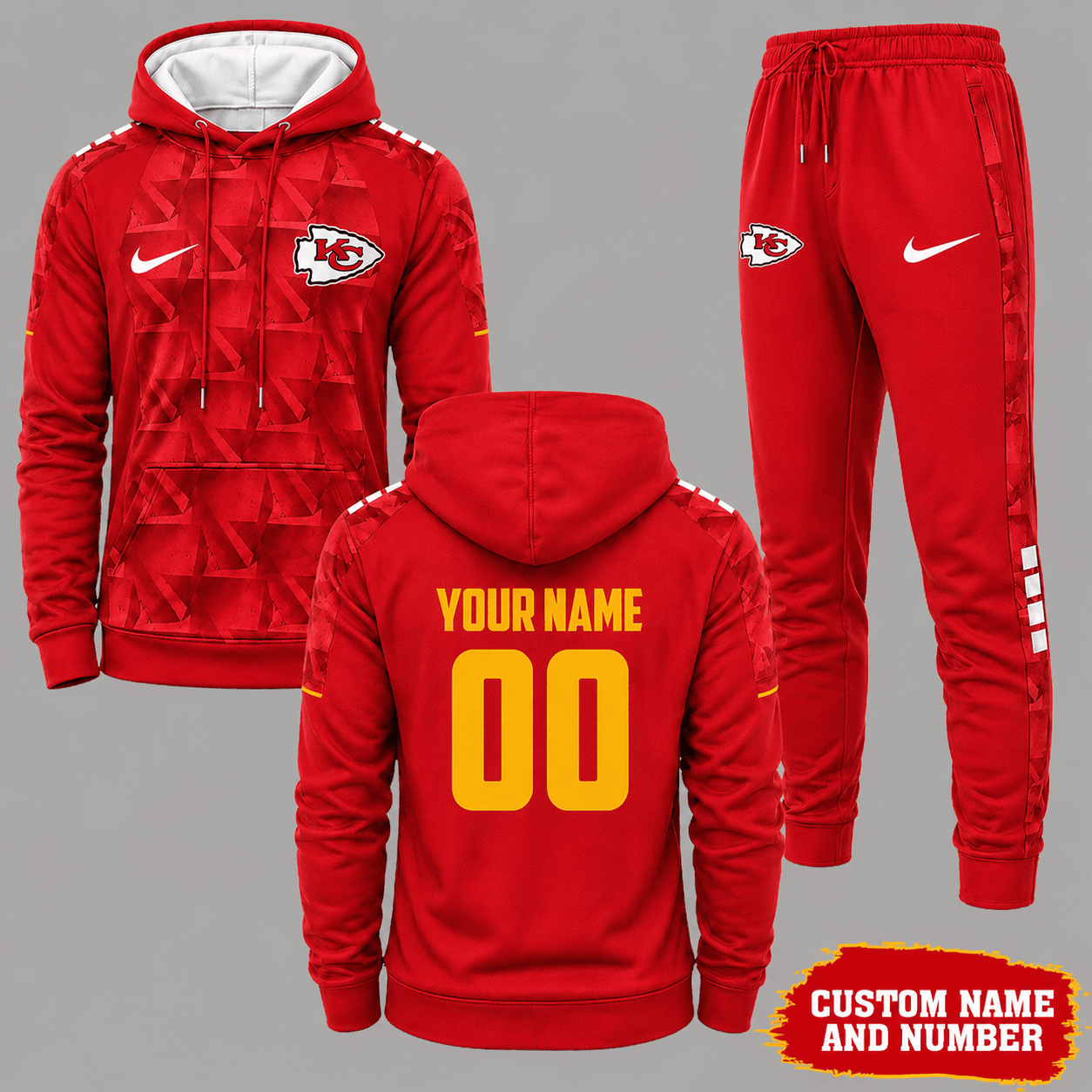 Kansas City Chiefs | Premium NFL Game Day Hoodie Jogger Set NY
