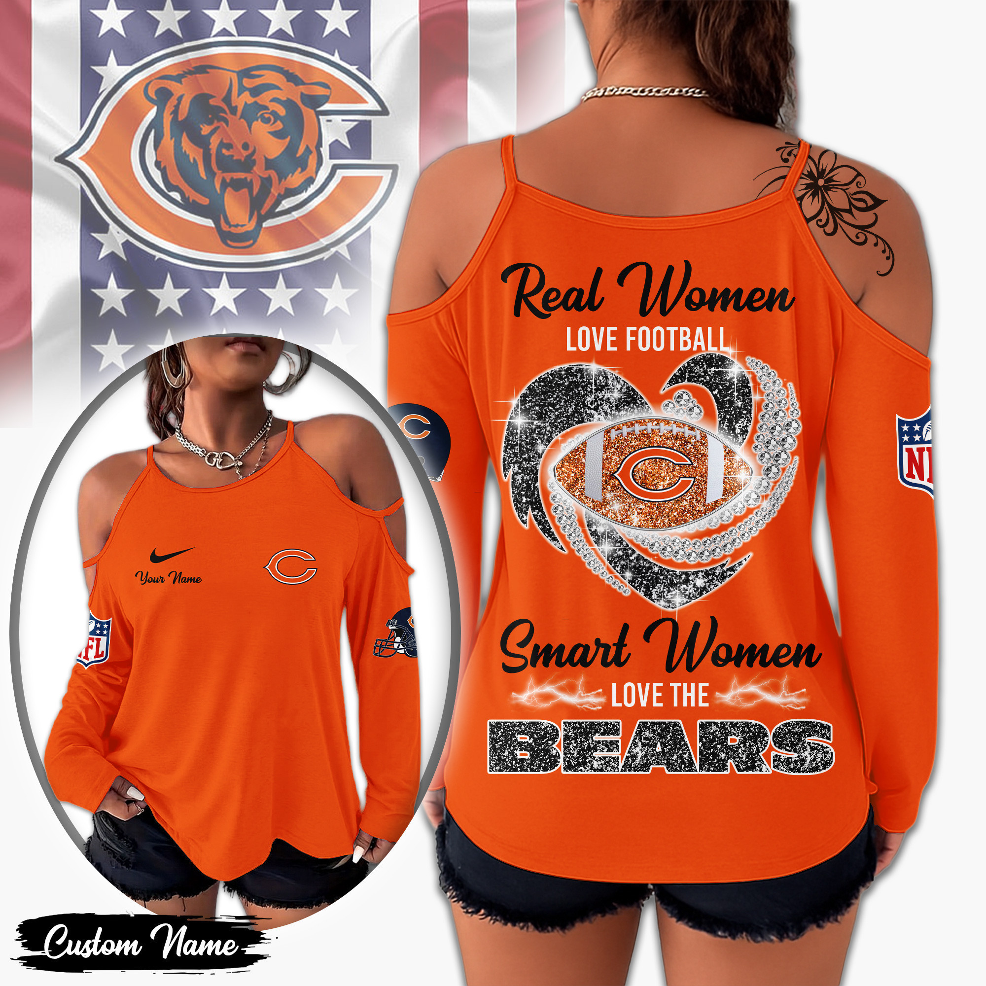 Chicago Bears | Premium NFL Lady Tshirt TD