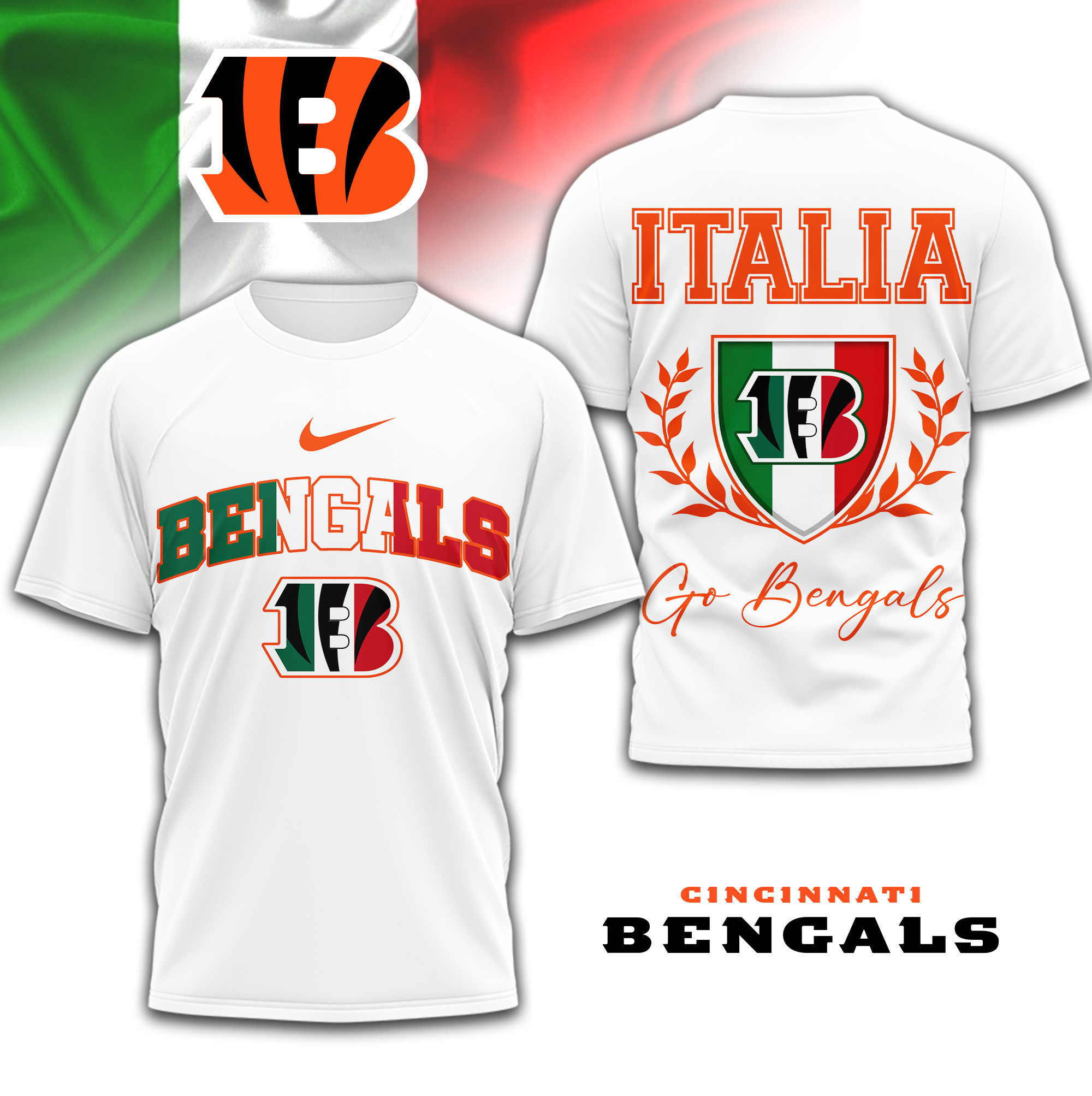Cincinnati Bengals | Premium NFL Italia 3D Shirt TD090126