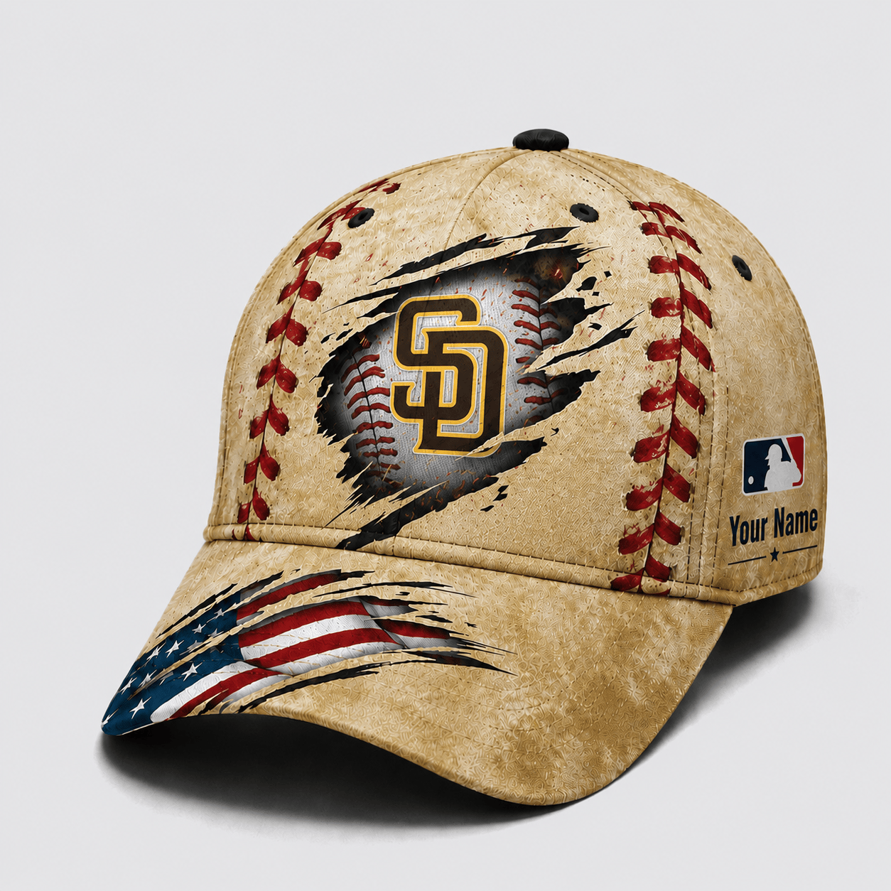 San Diego Padres | Premium MLB Patriot Stitch Baseball Cap