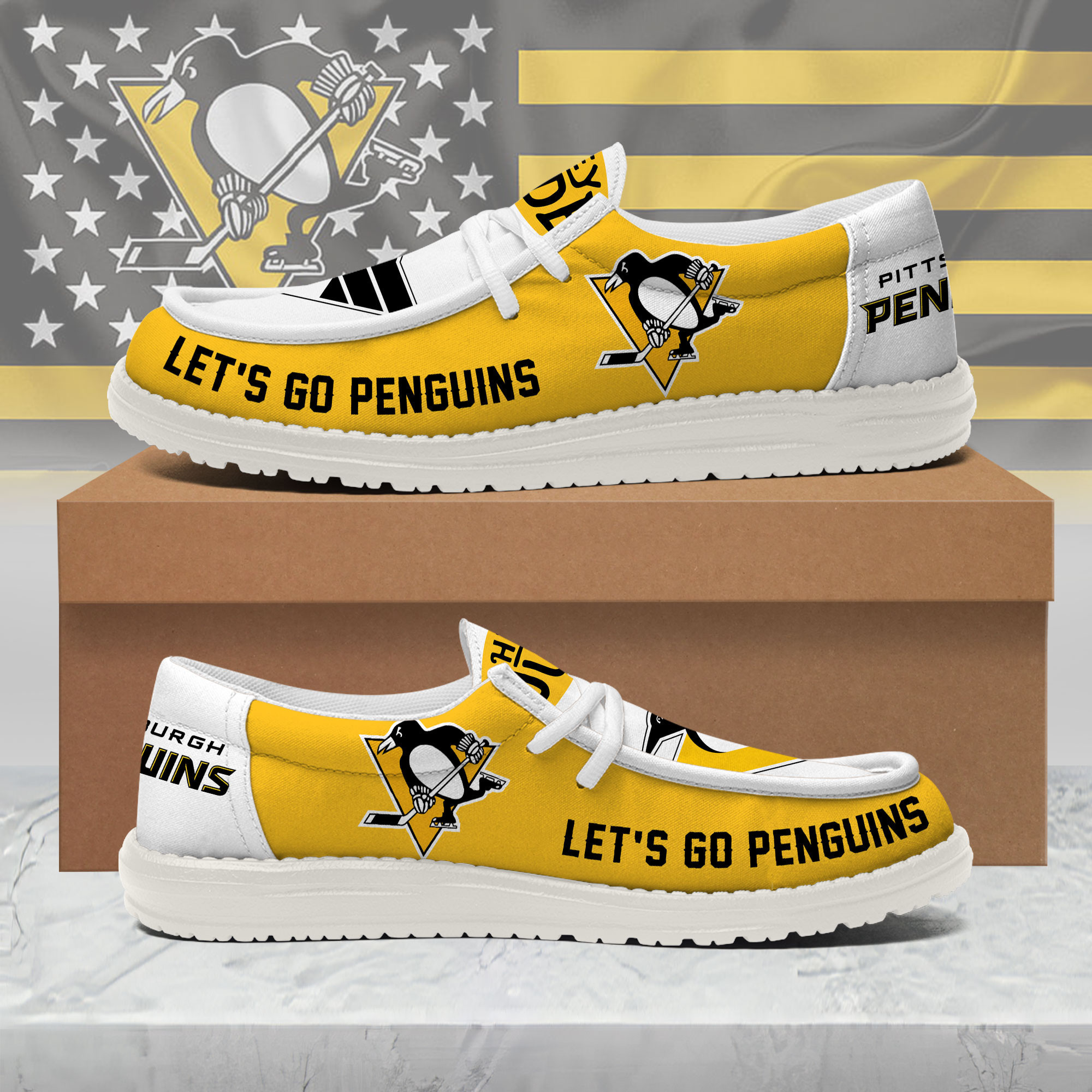 Pittsburgh Penguins | Premium NHL Fan Pride Loafer Shoes NY