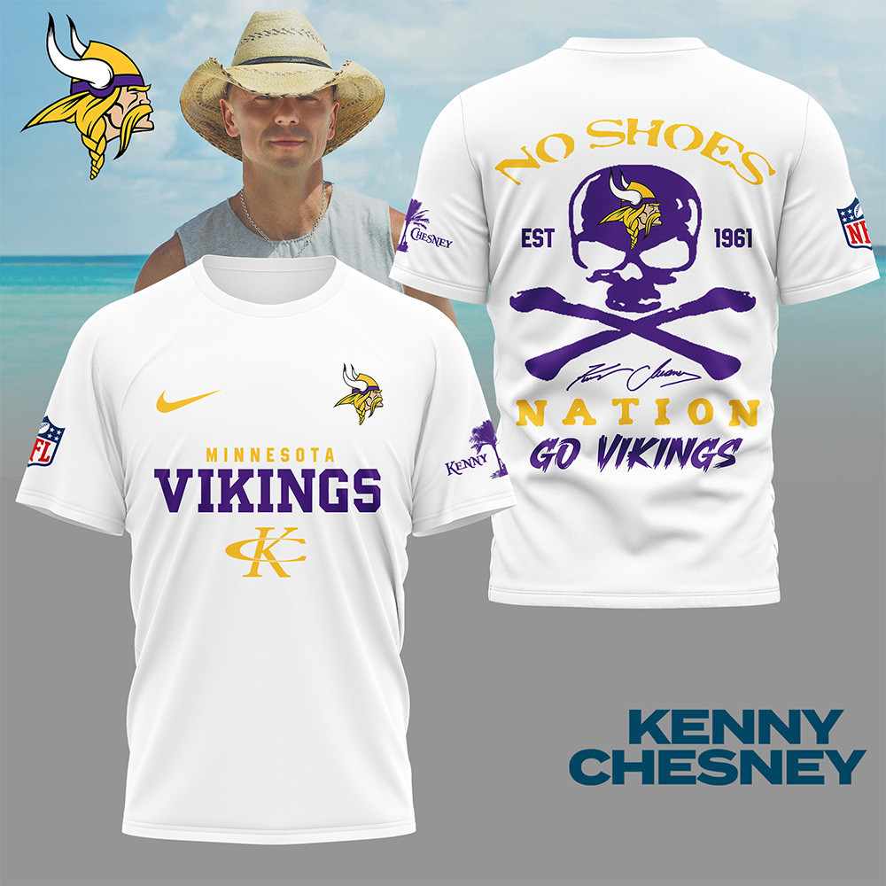 Minnesota Vikings | Premium NFL Kenny Chesney Fan 3D Shirt NY