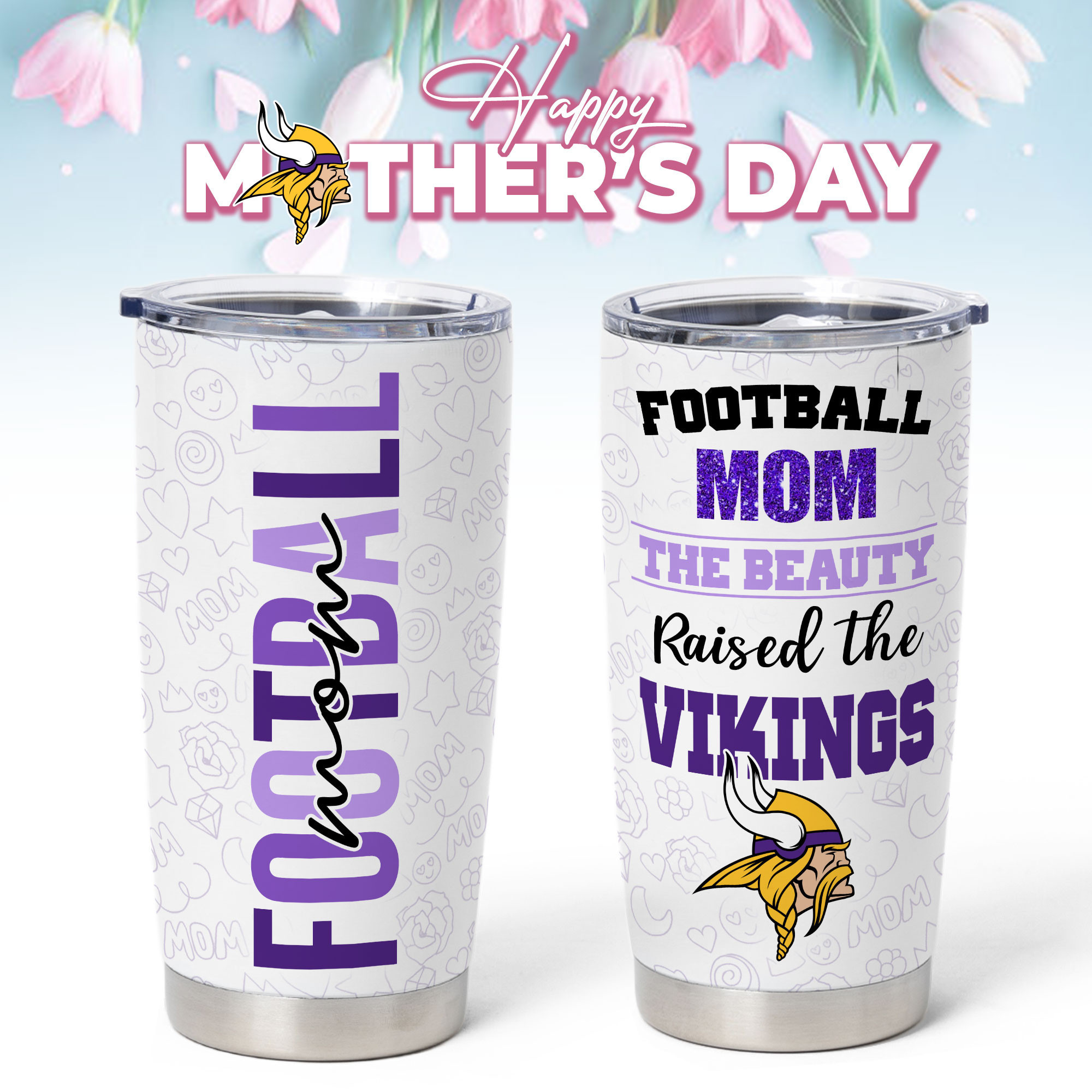 Minnesota Vikings | Premium NFL Mother Day Tumbler NP