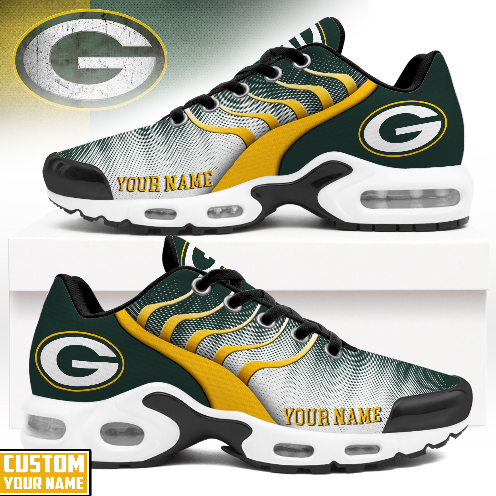 Green Bay Packers | Premium NFL Endzone Runner Air Max Shoes NTH1