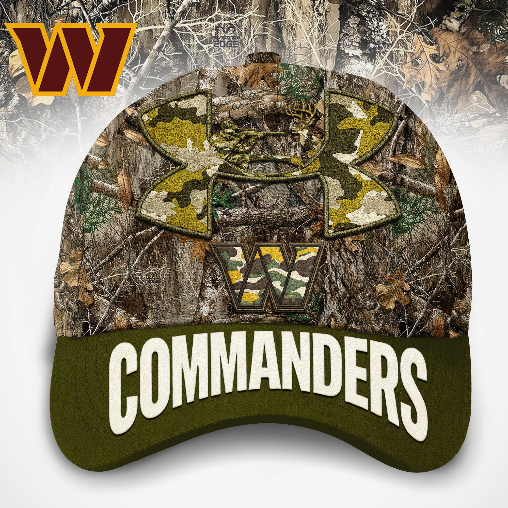Washington Commanders | Premium NFL Hunting Under Armour Classic Cap TD