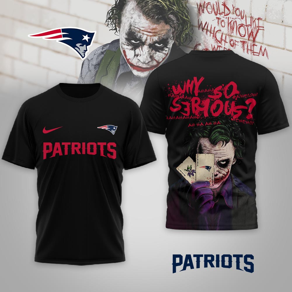 New England Patriots | Premium NFL Joker Why So Serious 3D Shirt NP