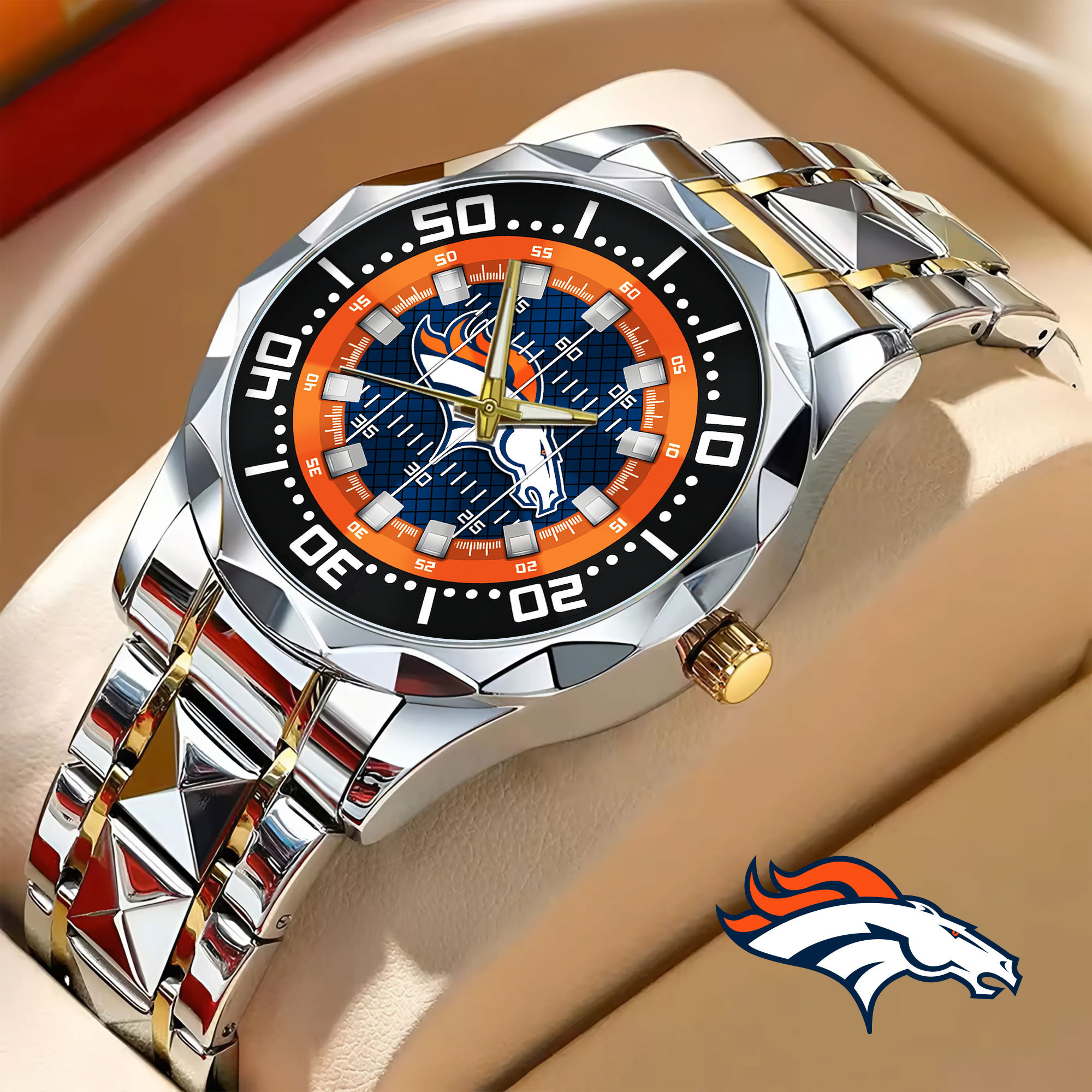 Denver Broncos | NFL Camaro Elegant Fashion Design Men Watch TD