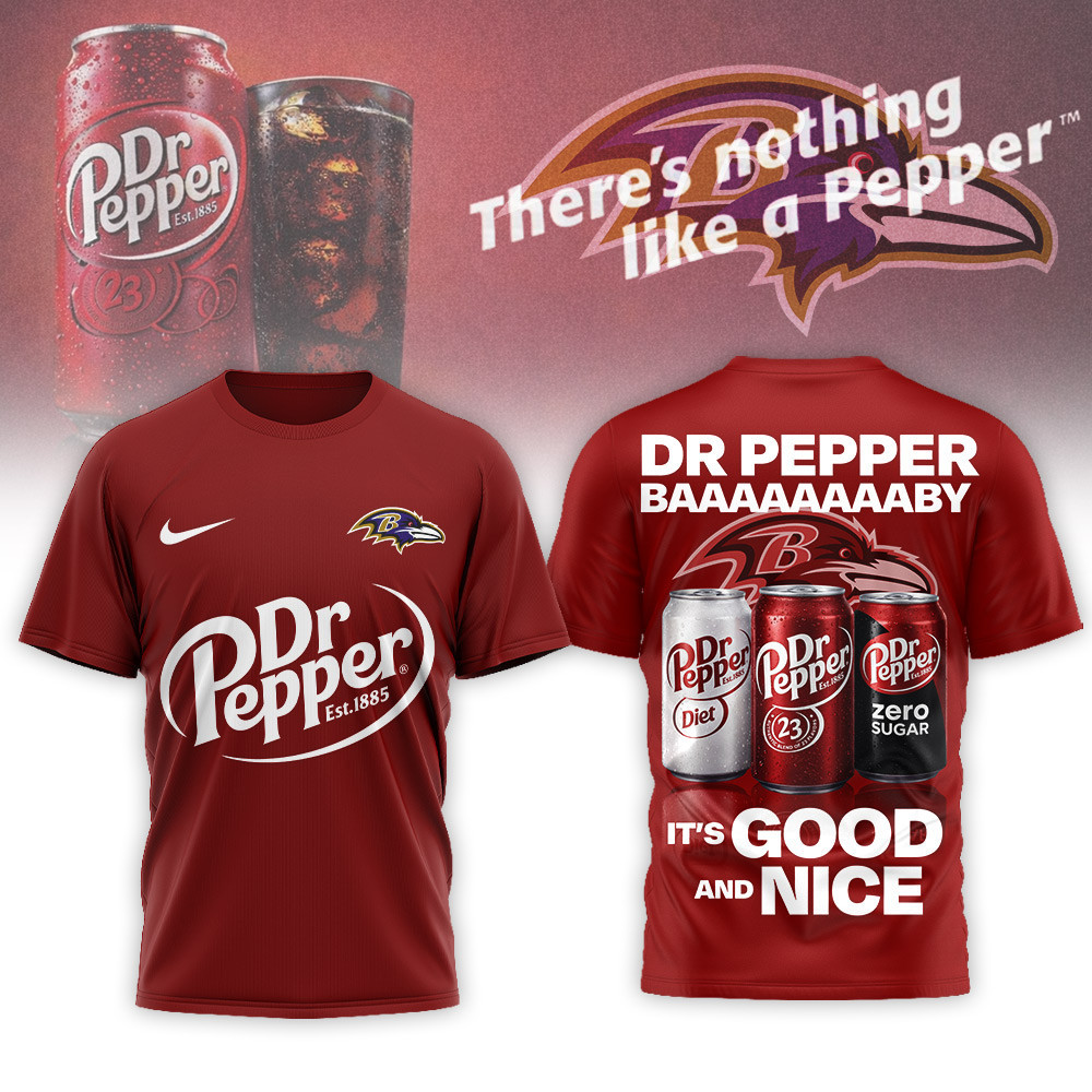 Baltimore Ravens | Premium NFL Dr Pepper 3D Shirt NP
