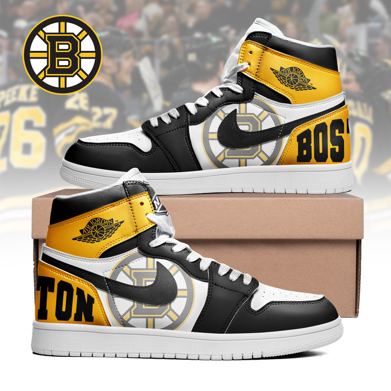 Boston Bruins | Premium NHL Teams High Top Sneakers HY