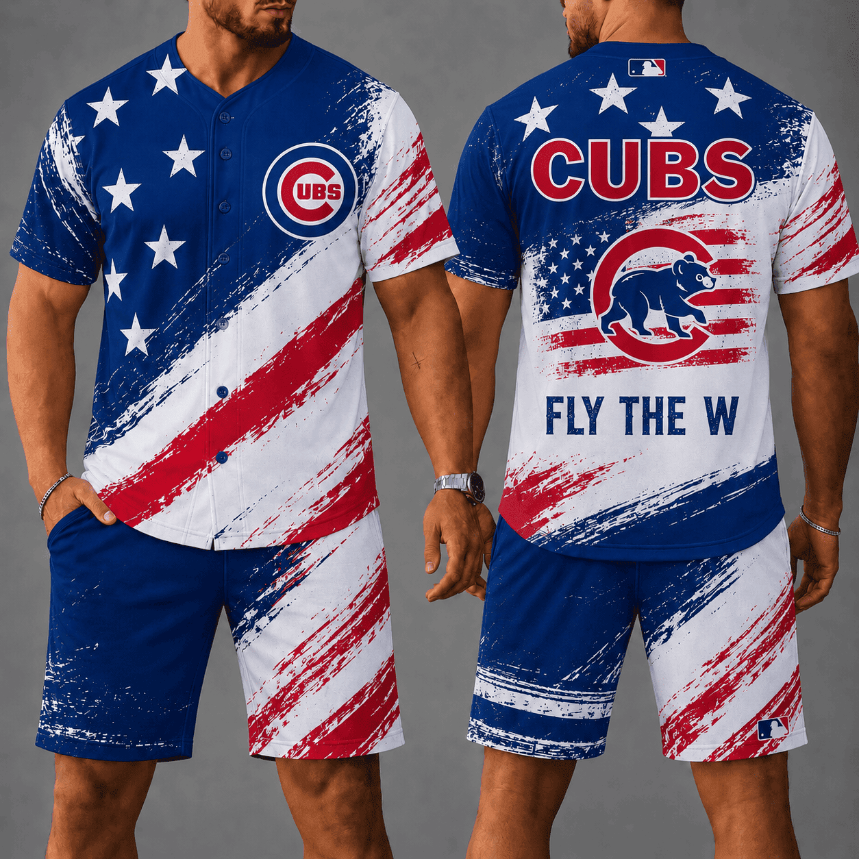 Chicago Cubs | Premium MLB Star Spirit Jersey Shorts Set