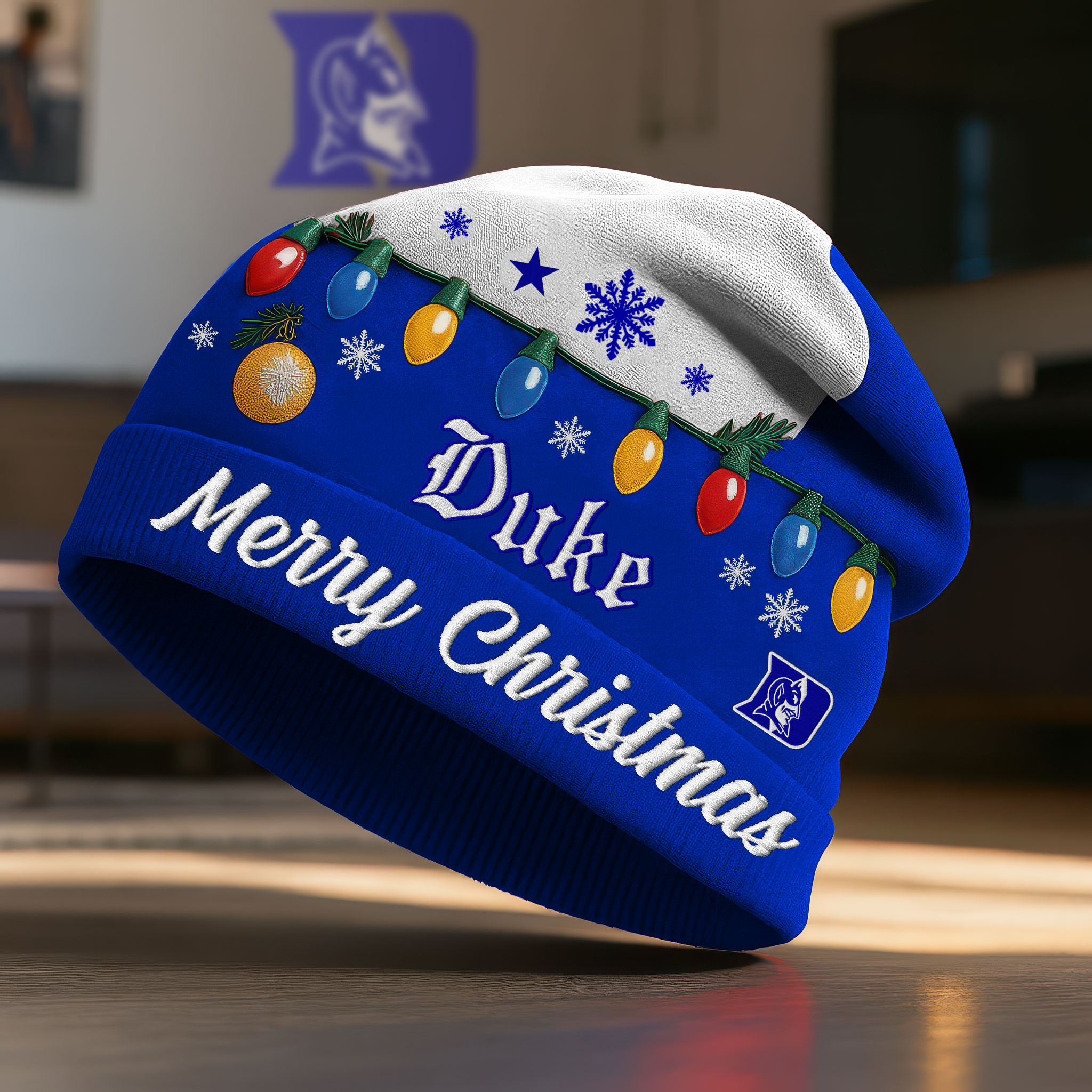 Duke Blue Devils | Premium NCAA Christmas Beanie Hat NY