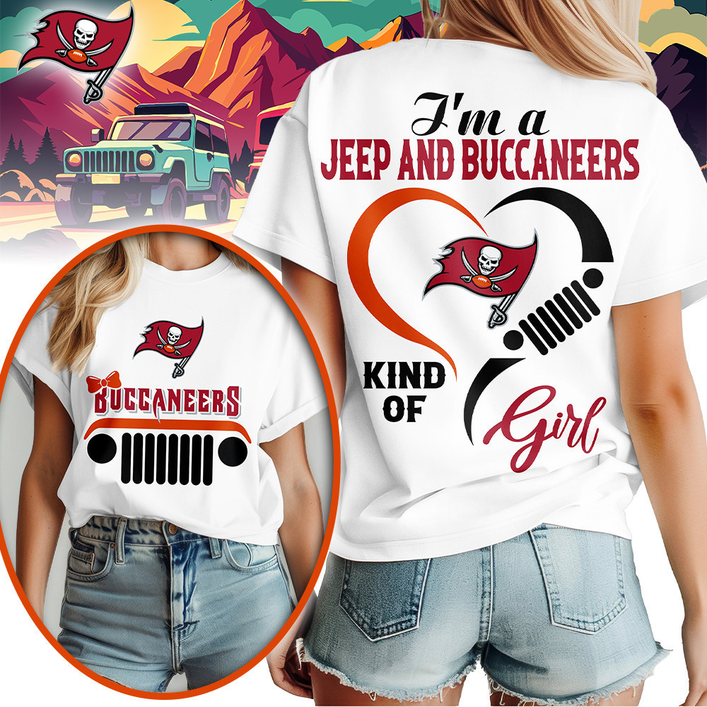 Tampa Bay Buccaneers | Premium NFL Jeep Girl Women's Shirt TD
