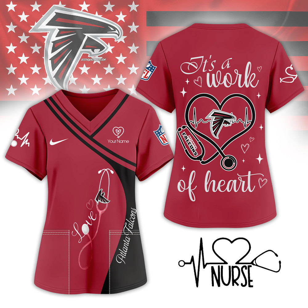 Atlanta Falcons | Premium NFL Nurse Pride 3D Shirt NY