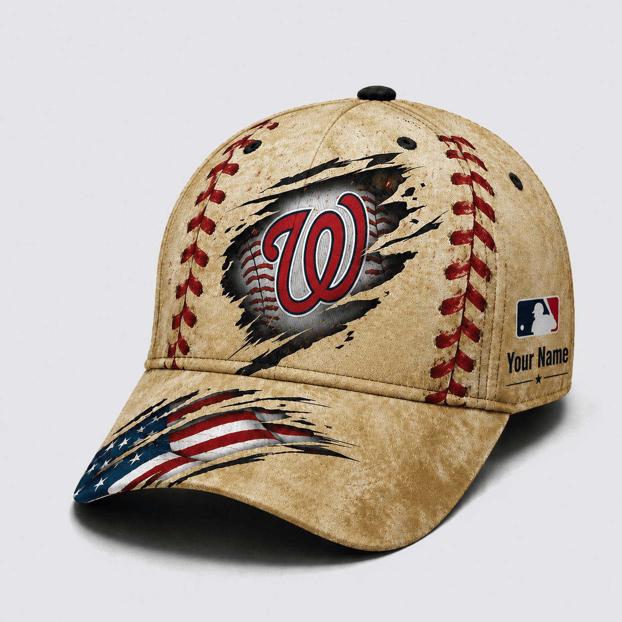 Washington Nationals | Premium MLB Patriot Stitch Baseball Cap