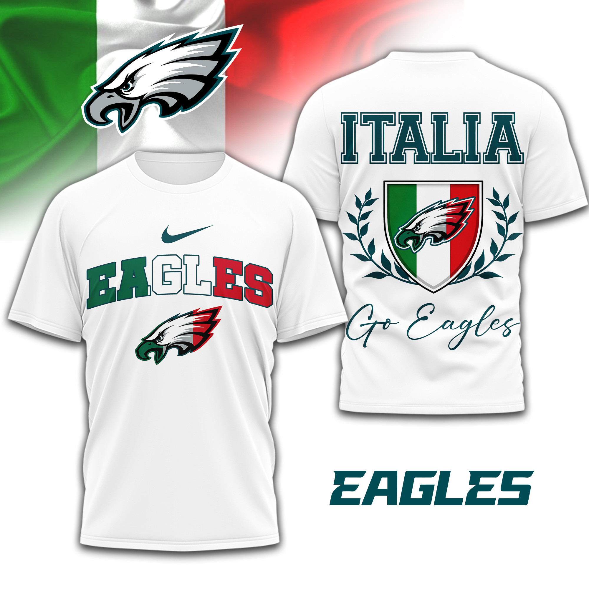 Philadelphia Eagles | Premium NFL Italia 3D Shirt TD090126