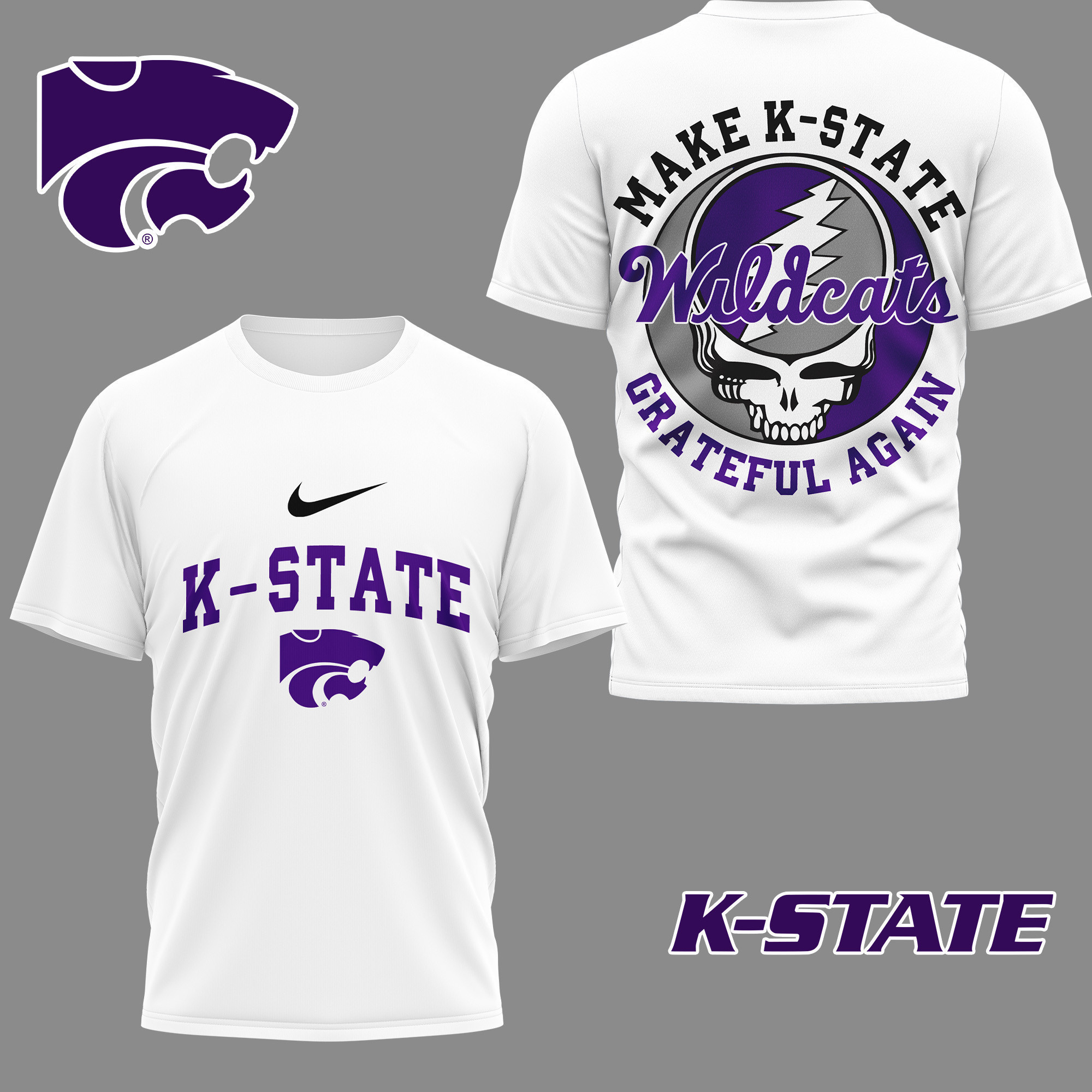 Kansas State Wildcats | Premium NCAA Grateful Game Day 3D Shirt NY