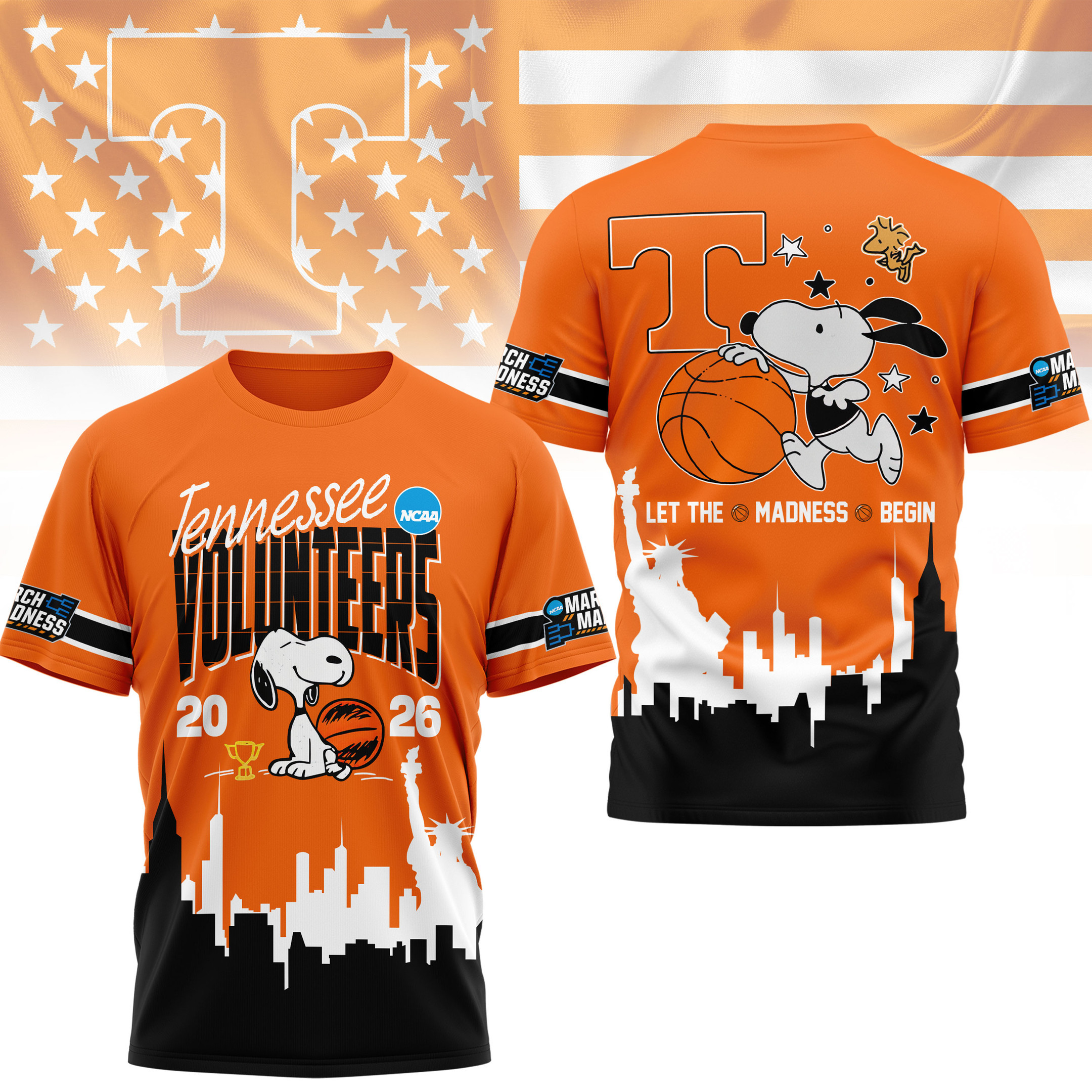 Tennessee Volunteers | Premium NCAA March Madness 3D Shirt HY