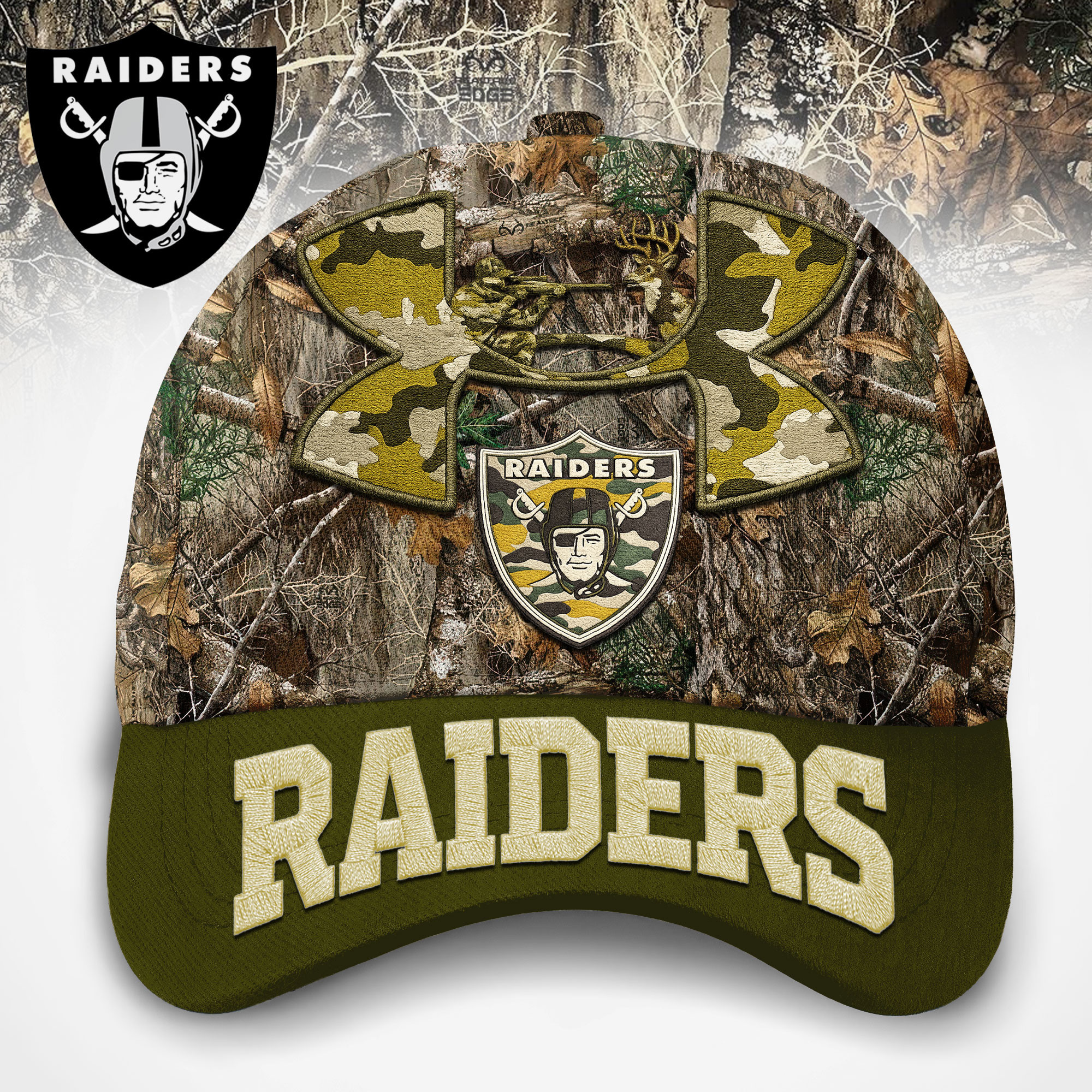 Las Vegas Raiders | Premium NFL Hunting Under Armour Classic Cap TD