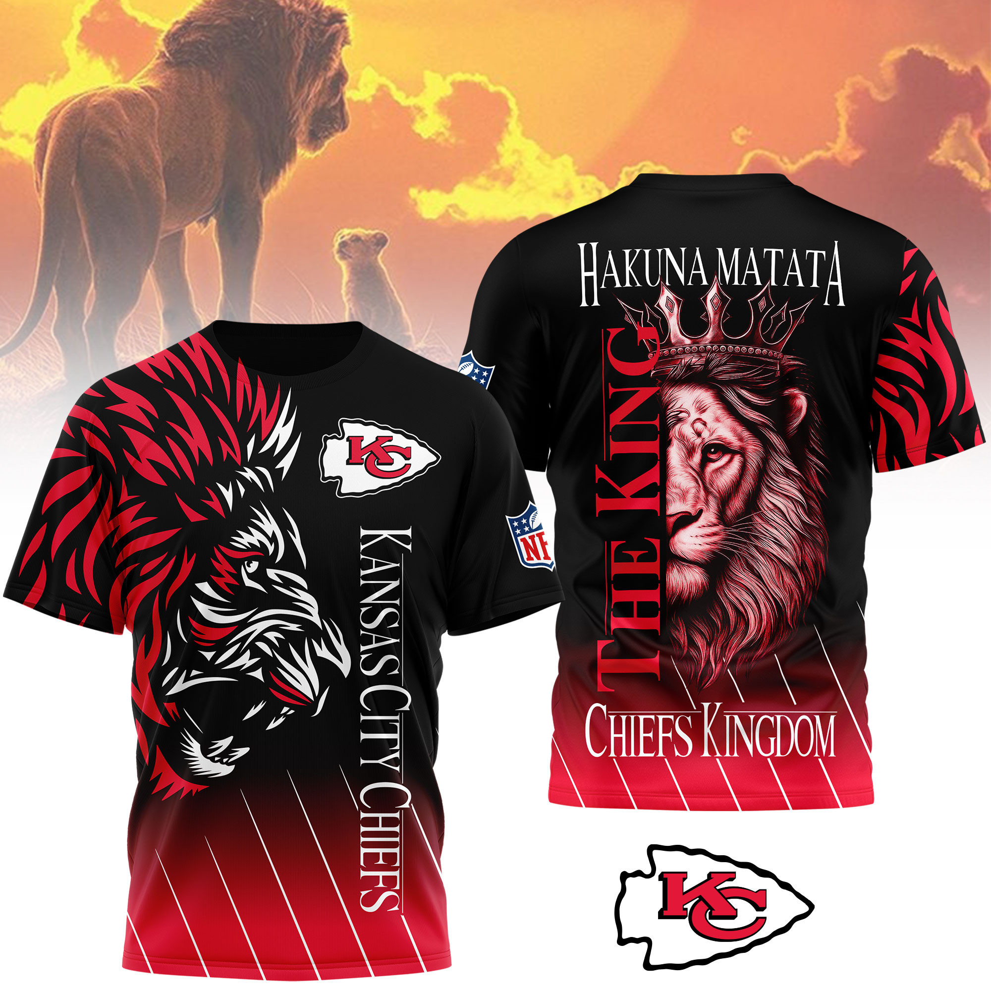 Kansas City Chiefs | Premium NFL The Lion King Fan Shirt NY