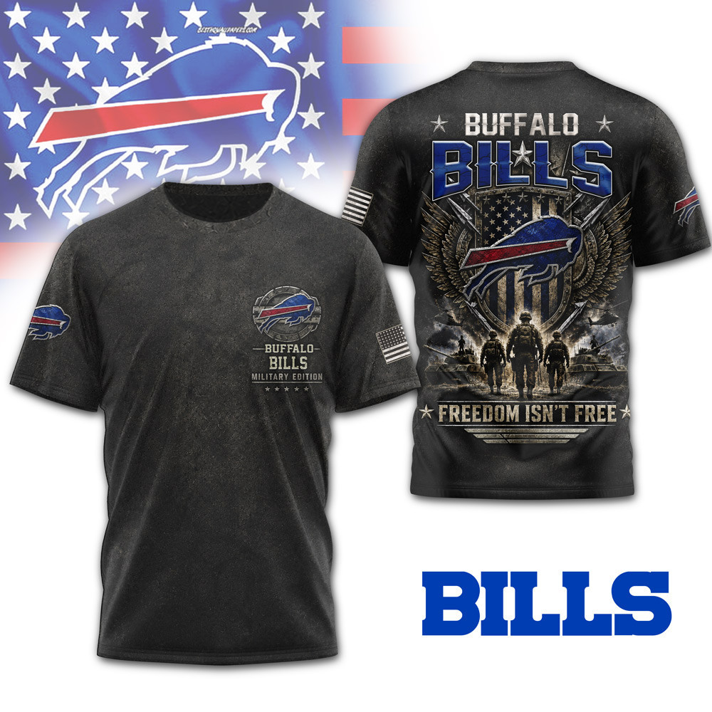Buffalo Bills | Premium NFL Freedom Team Military 3D Shirt NTH1