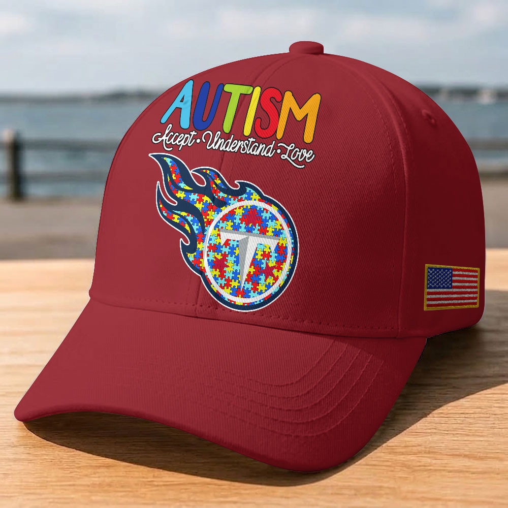 Tennessee Titans | Premium Classic NFL Autism Awareness Puzzle Cap