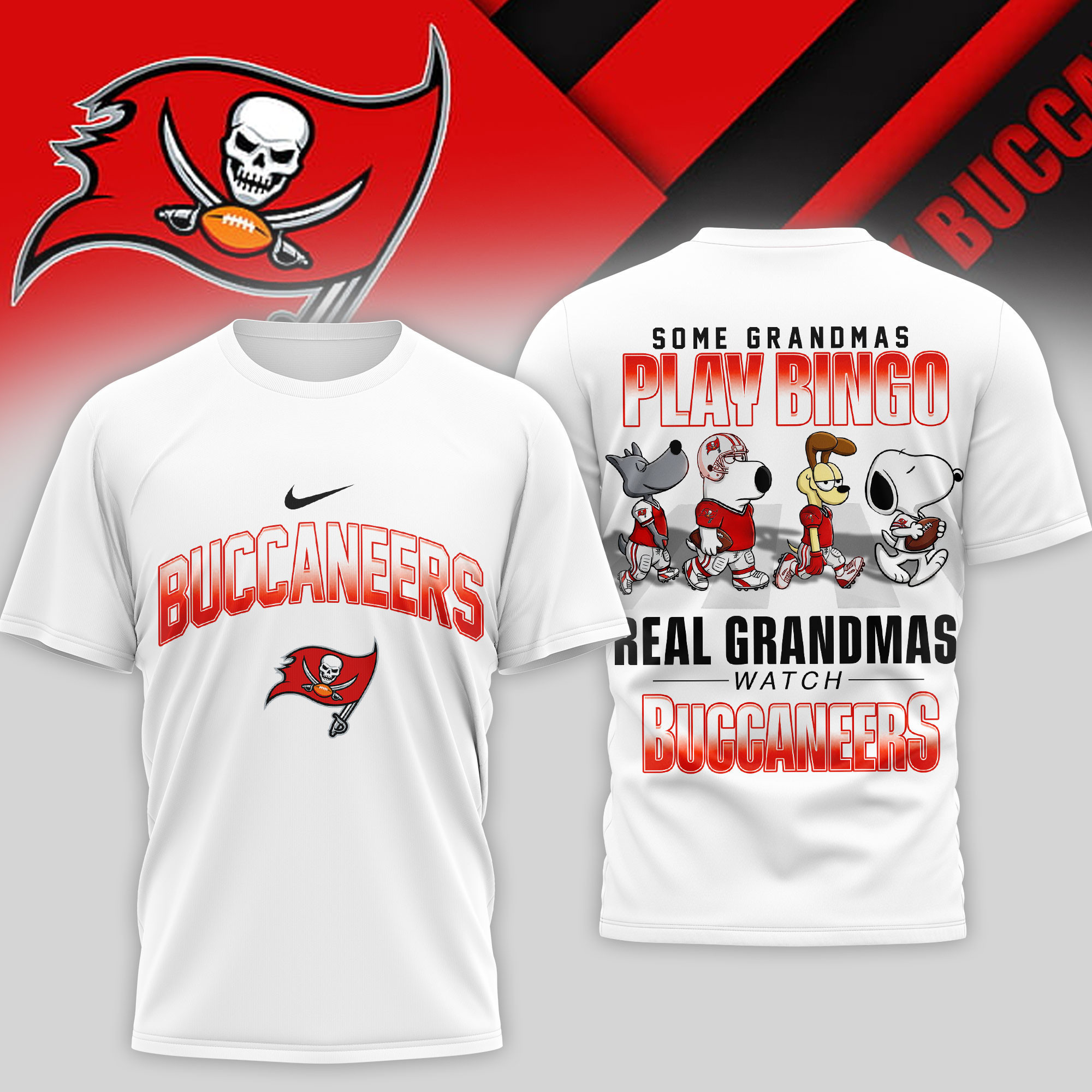 Tampa Bay Buccaneers | Premium NFL Prime Time 3D Shirt NTH1