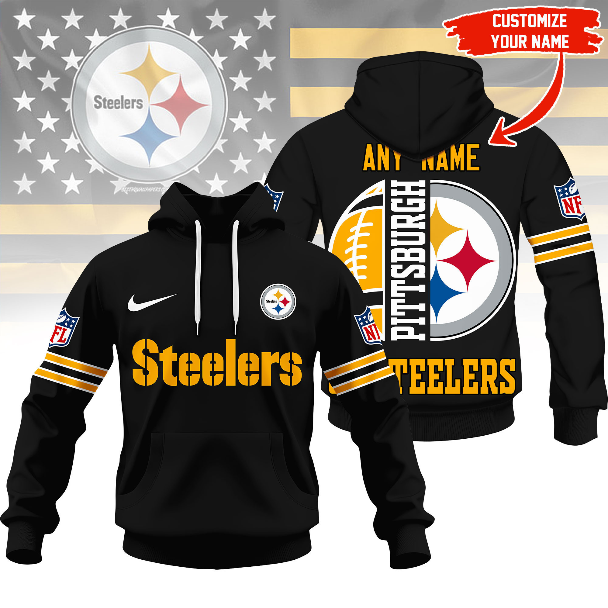 Pittsburgh Steelers | Premium NFL Fan Hoodie NY