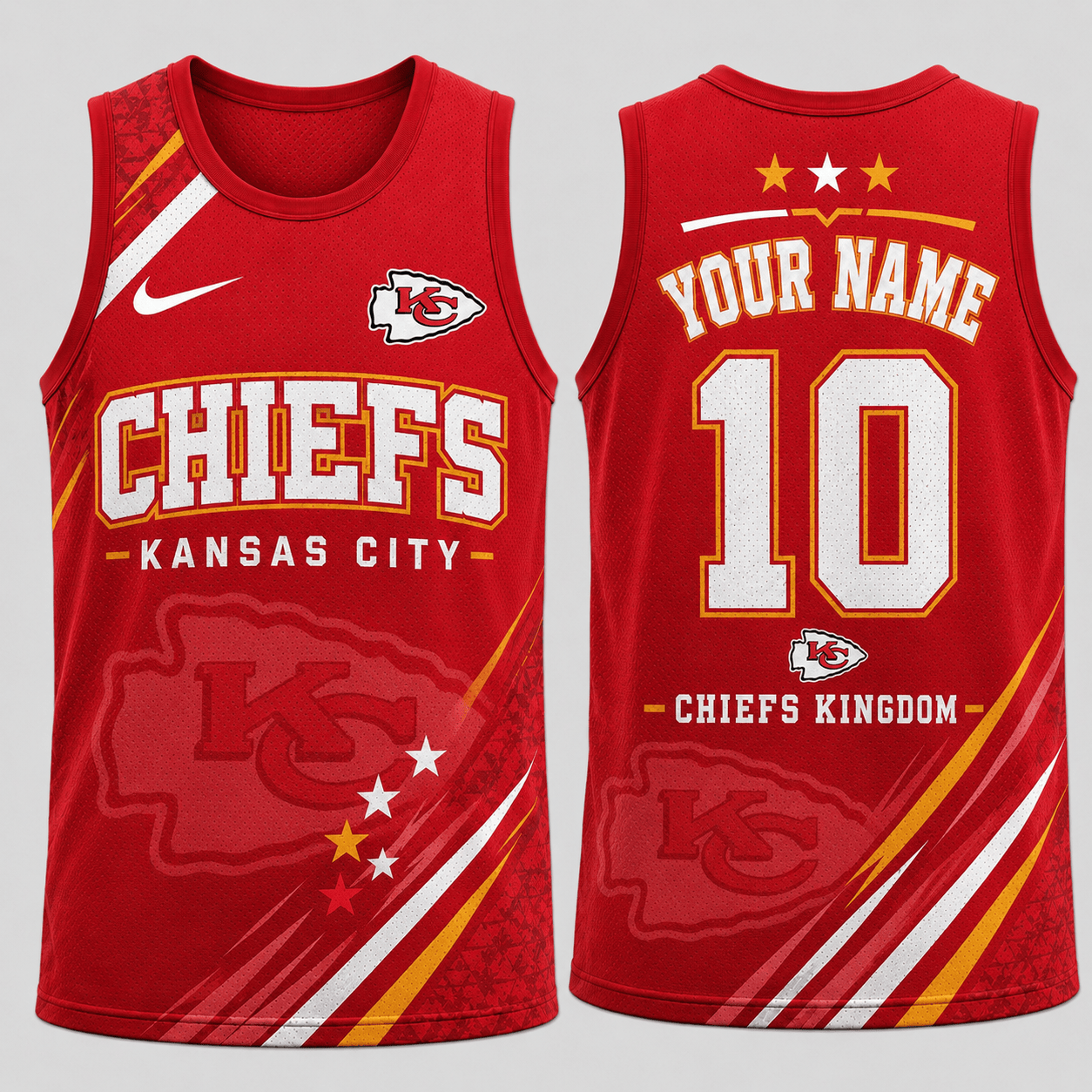 Kansas City Chiefs | Premium NFL Personalized Team Spirit Sports Tank Top TD