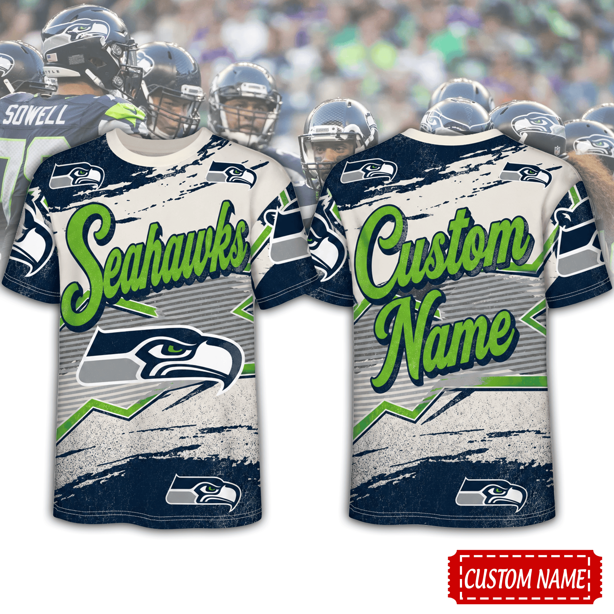 Seattle Seahawks | Premium NFL Team Energy Custom 3D Shirt NTH1