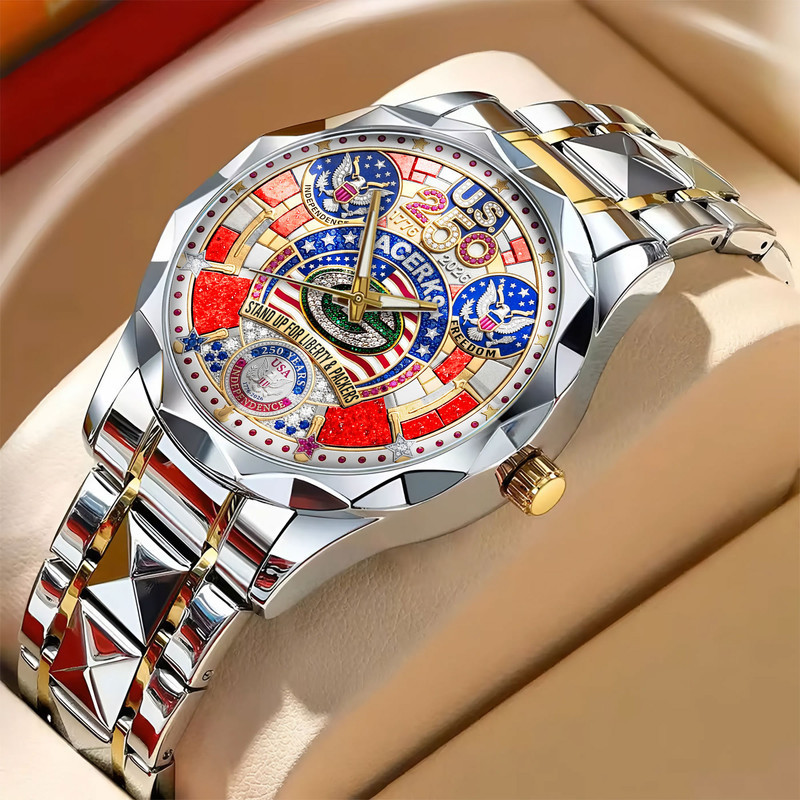 Green Bay Packers | Prermium NFL 250 Years Of America Fashion Design Men Watch HY