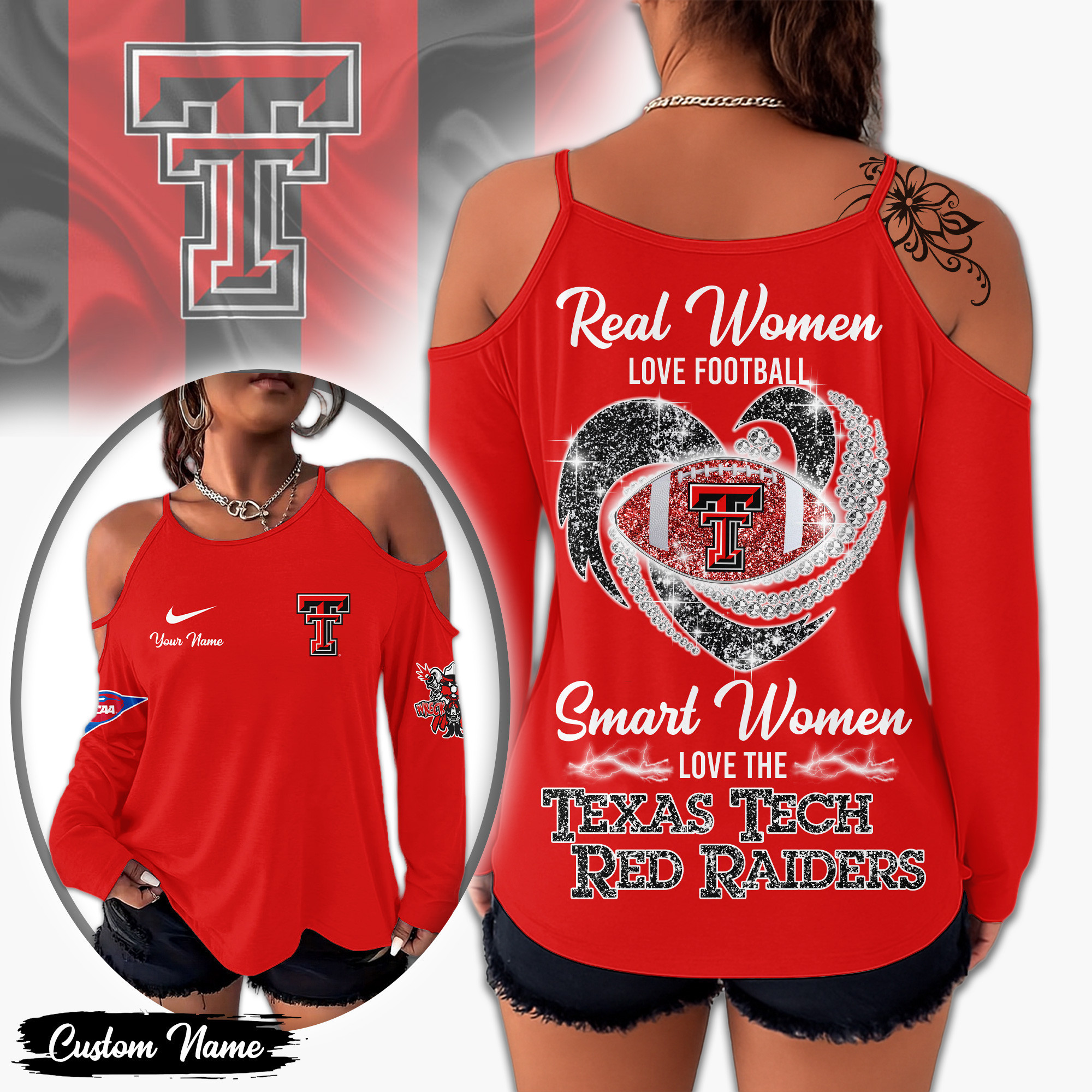 Texas Tech Red Raiders | Premium NCAA Lady Tshirt TD