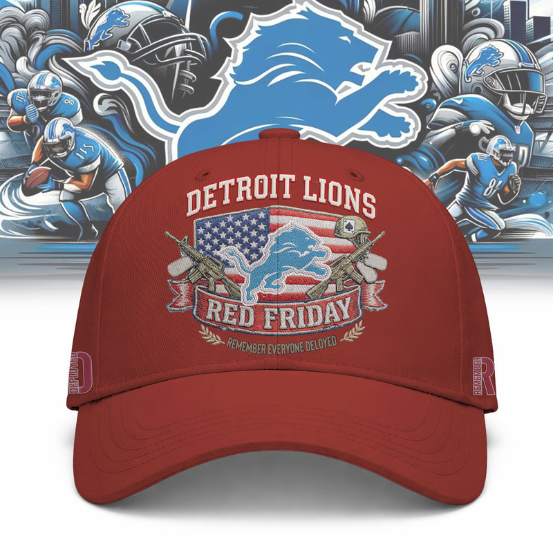 Detroit Lions | Premium NFL RED Friday Classic Cap HY