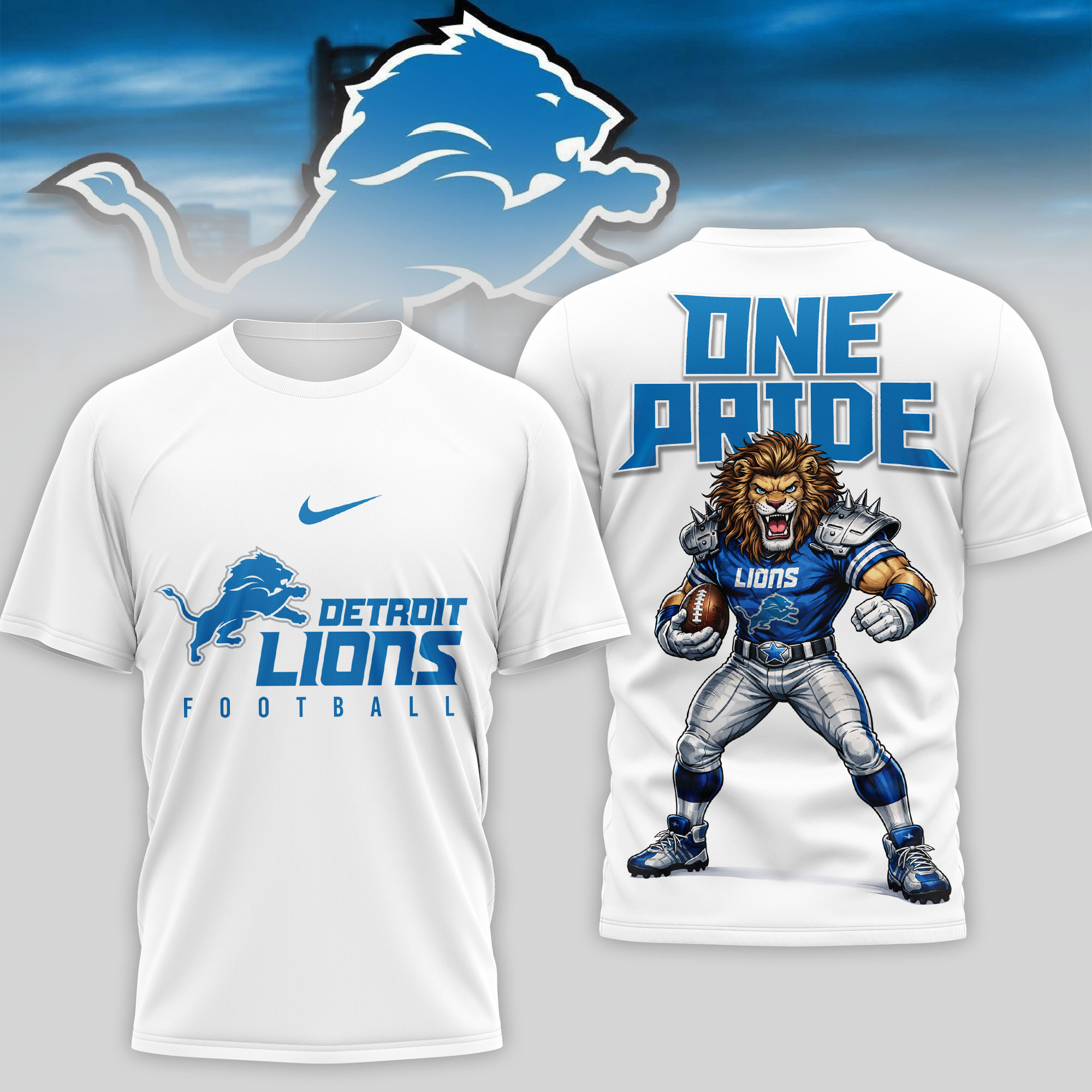 Detroit Lions | Premium NFL 3D Shirt TD