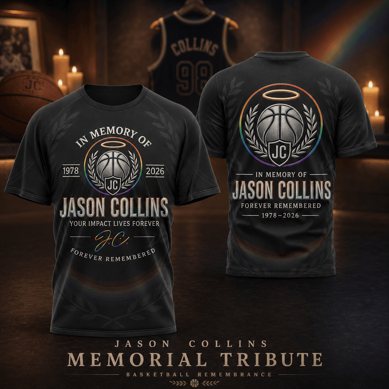 Jason Collins | Premium NBA Your Impact Lives Forever 3D Shirt PBMZ6I2