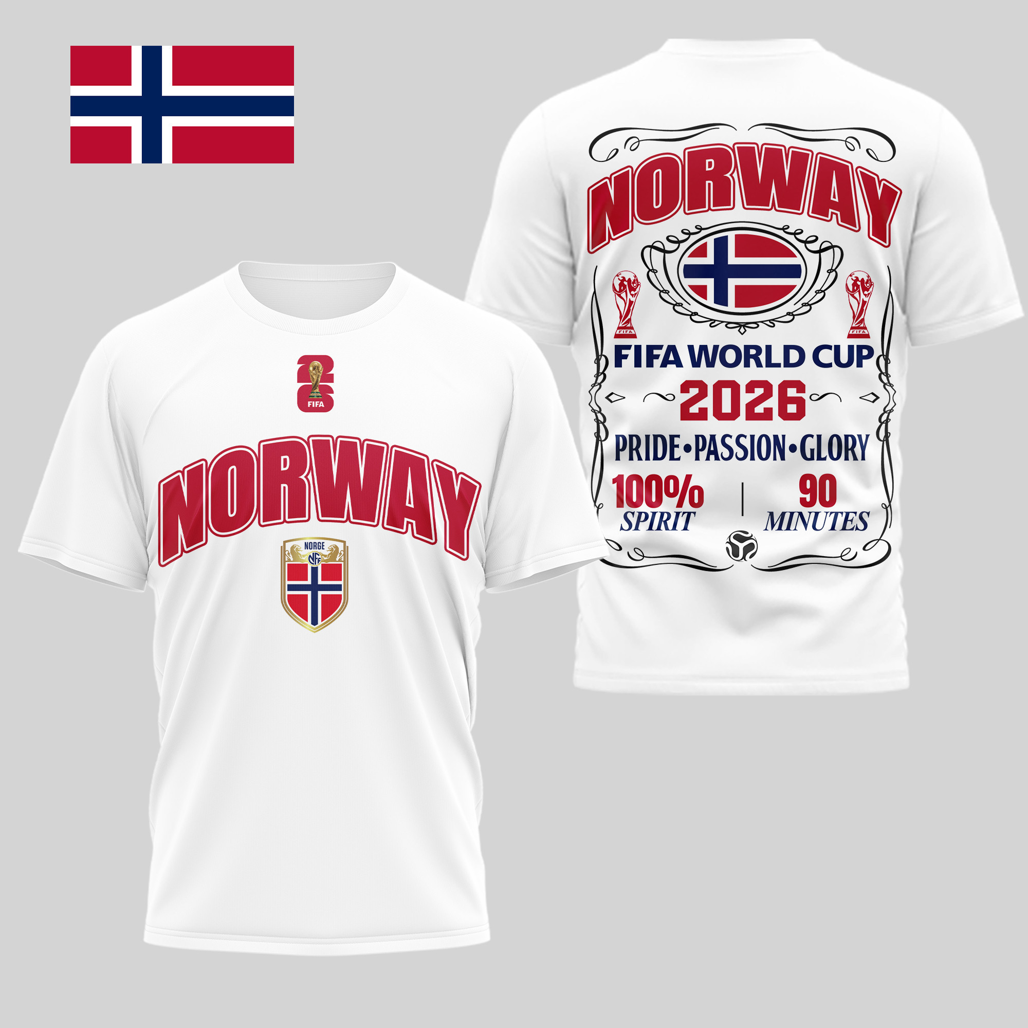 Norway | Premium WC26 Pride Passion Glory 3D Shirt TD