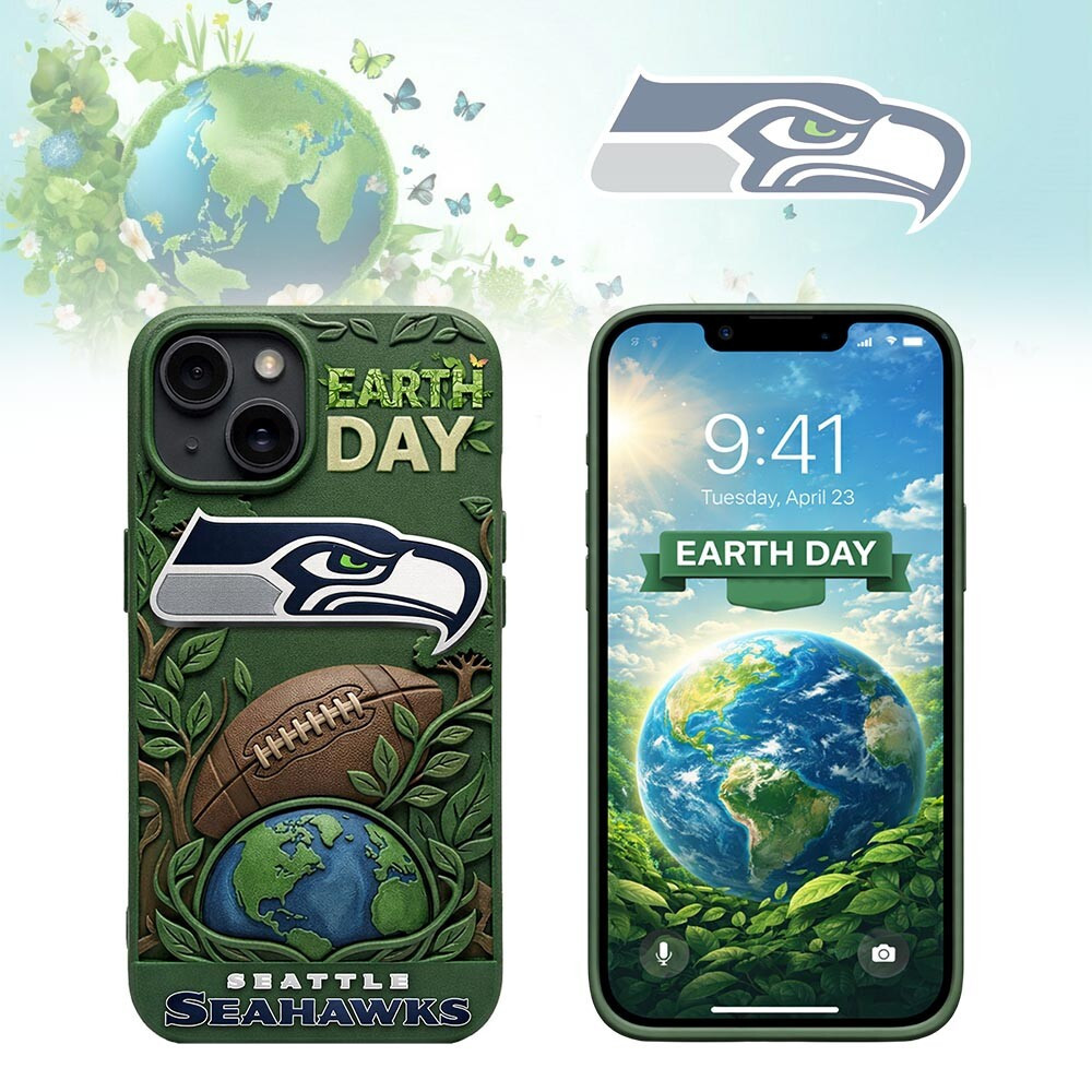 Seattle Seahawks | Premium NFL Earth Day Phonecase HY
