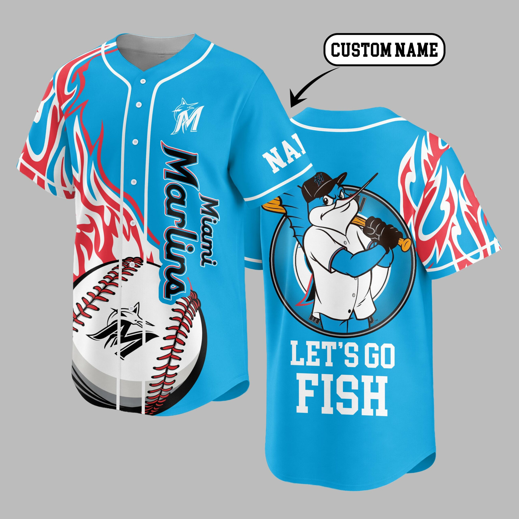 Miami Marlins | Premium MLB Flame Spirit Baseball Jersey