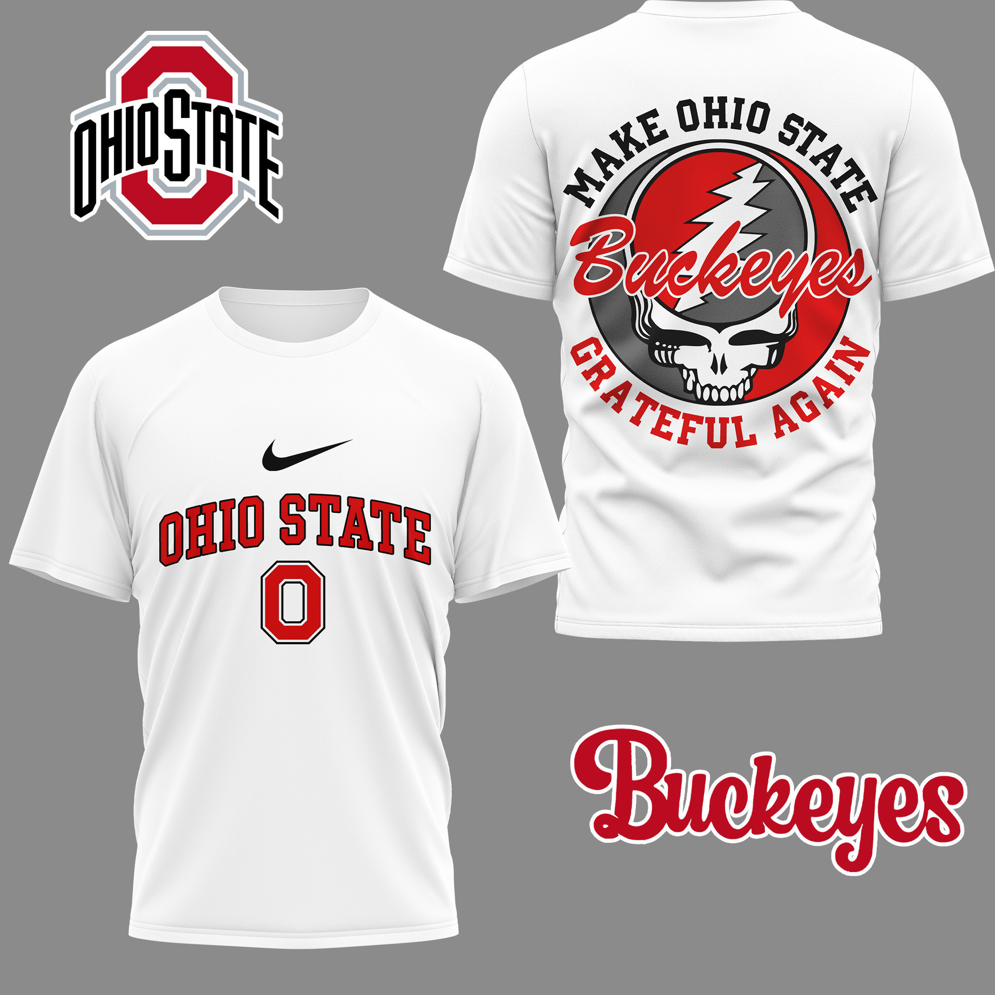 Ohio State Buckeyes | Premium NCAA Grateful Game Day 3D Shirt NY