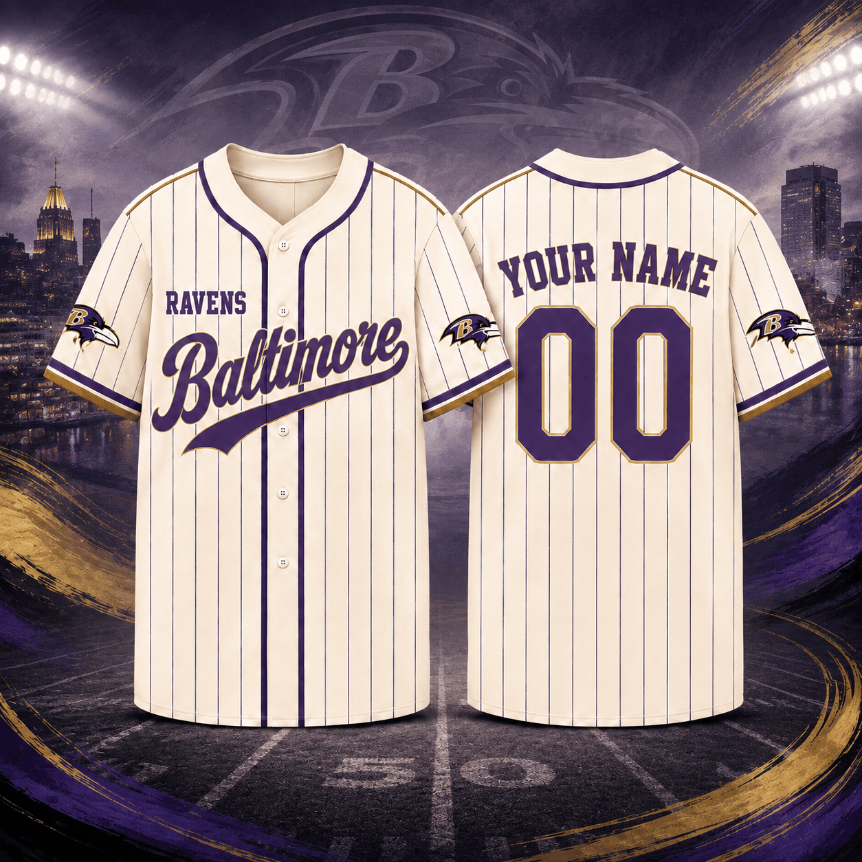 Baltimore Ravens | Premium NFL Personalized Game Day Jersey NNK