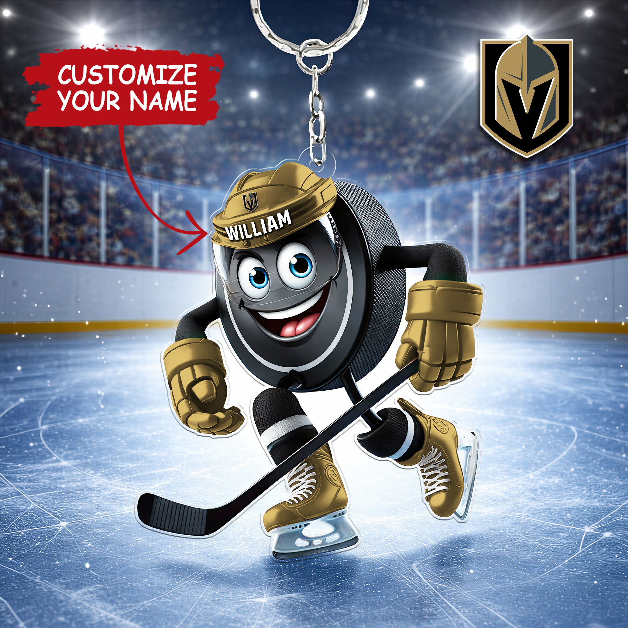 Vegas Golden Knights | Premium NHL Game Day Keychain NY