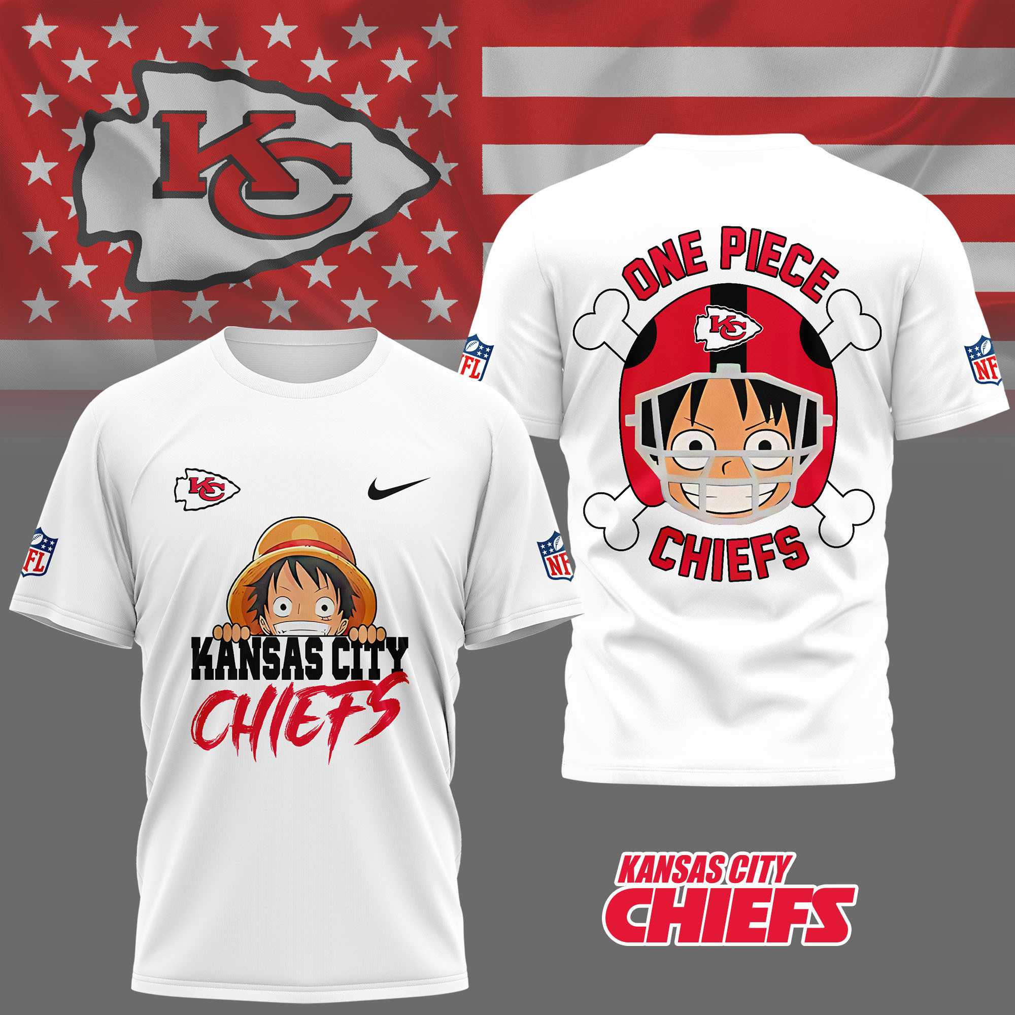 Kansas City Chiefs | Premium NFL One Piece Fan 3D Shirt NY