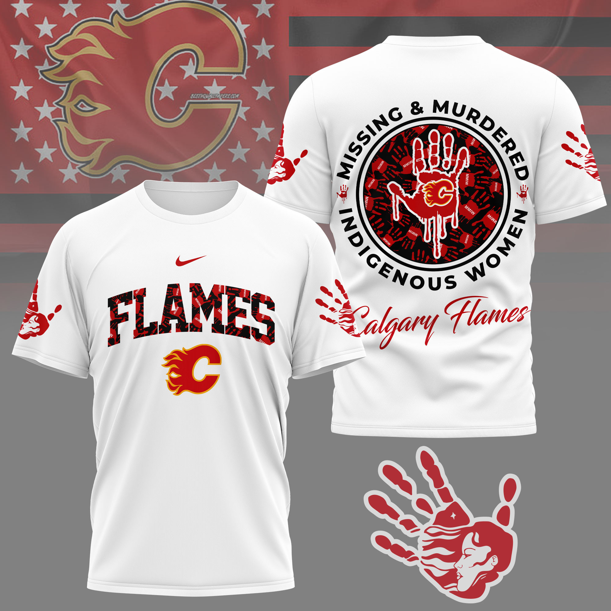 Calgary Flames | Premium NHL MMIW Awareness 3D Shirt NY