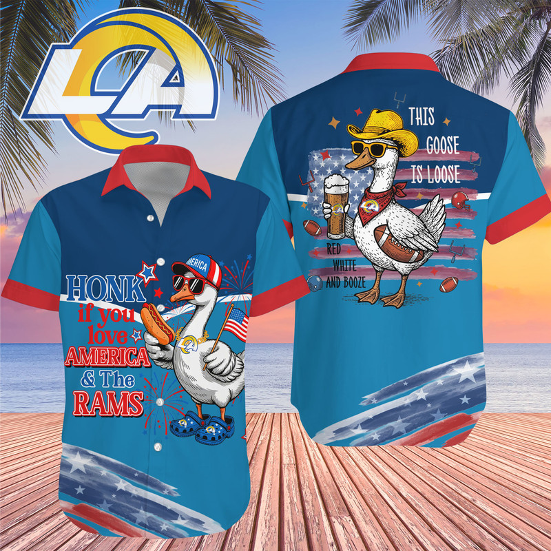Los Angeles Rams | Premium NFL Goose Hawaiian Shirt HY