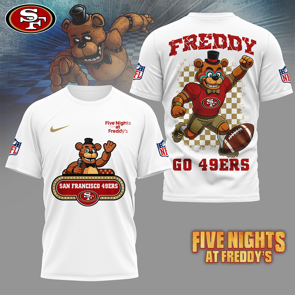 San Francisco 49ers | Premium NFL Five Nights at Freddy's 3D Shirt HI