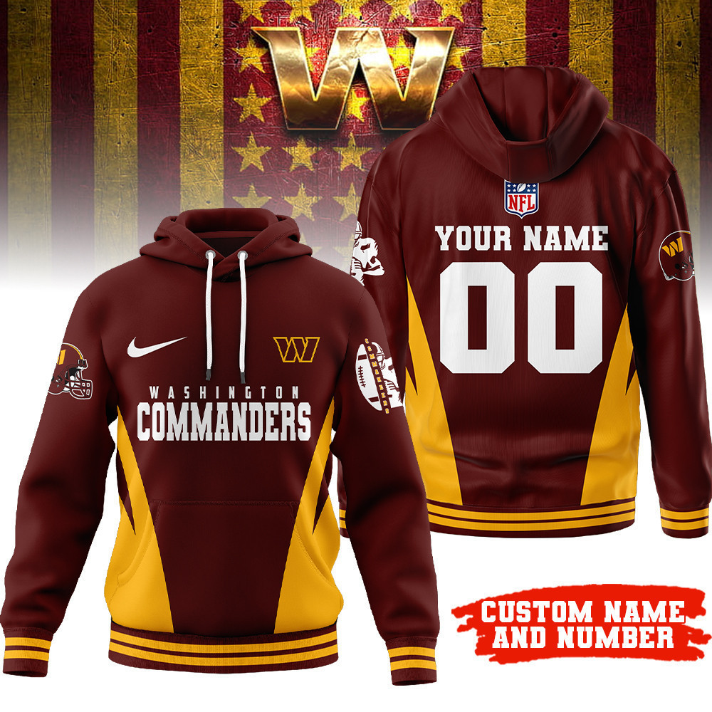 Washington Commanders | Premium NFL Personalized Fan Hoodie TD