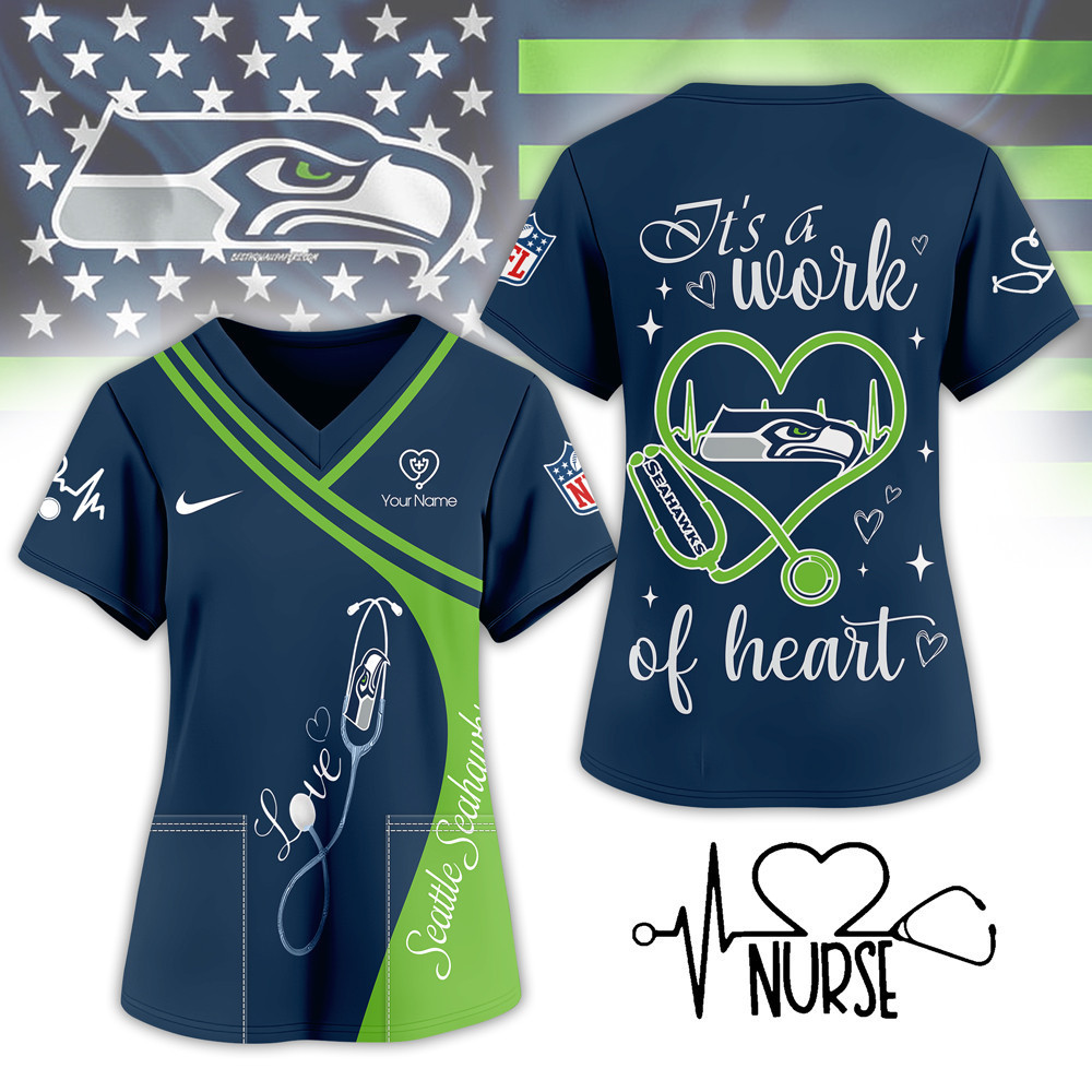 Seattle Seahawks | Premium NFL Nurse Pride 3D Shirt NY