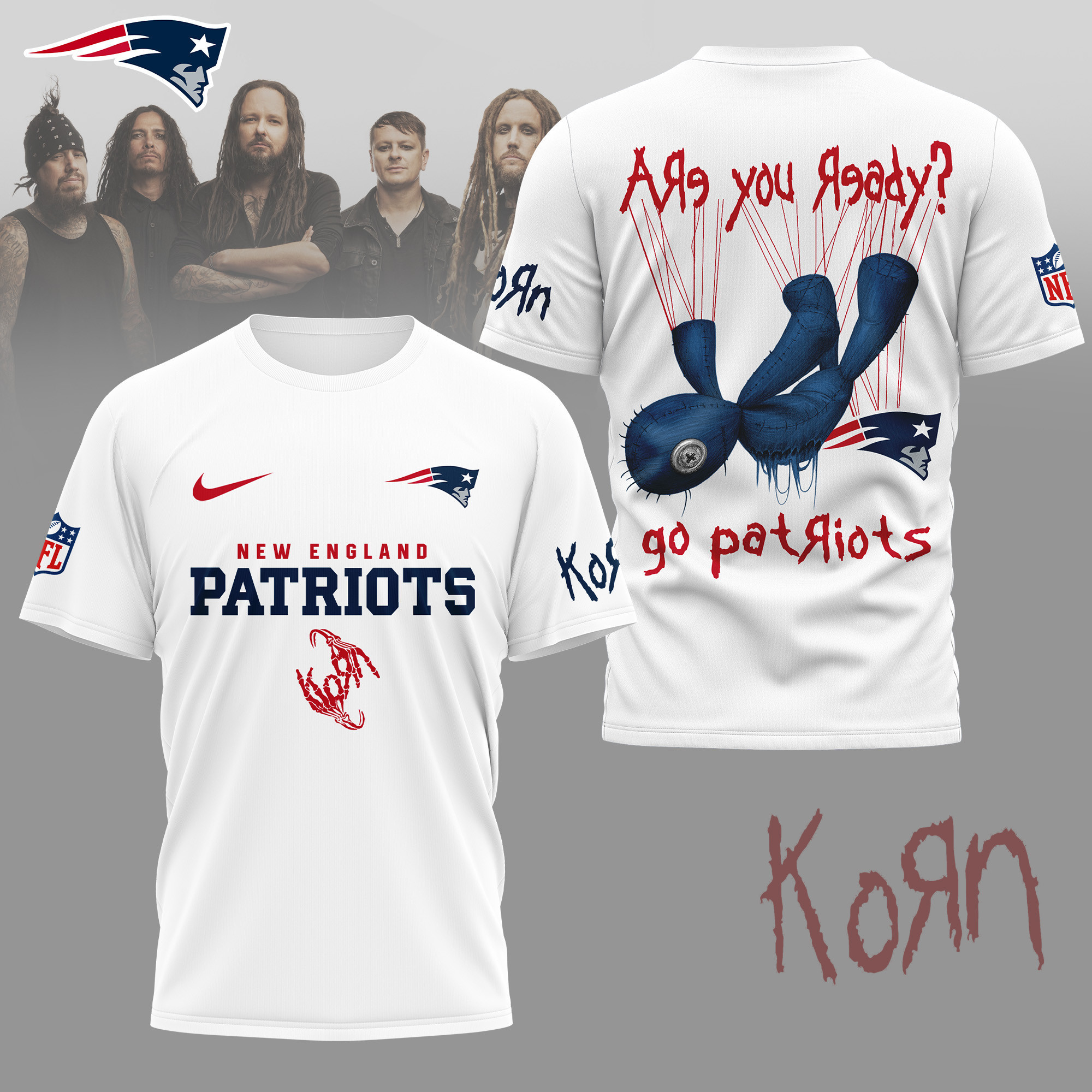 New England Patriots | Premium NFL Korn Fan Shirt NY